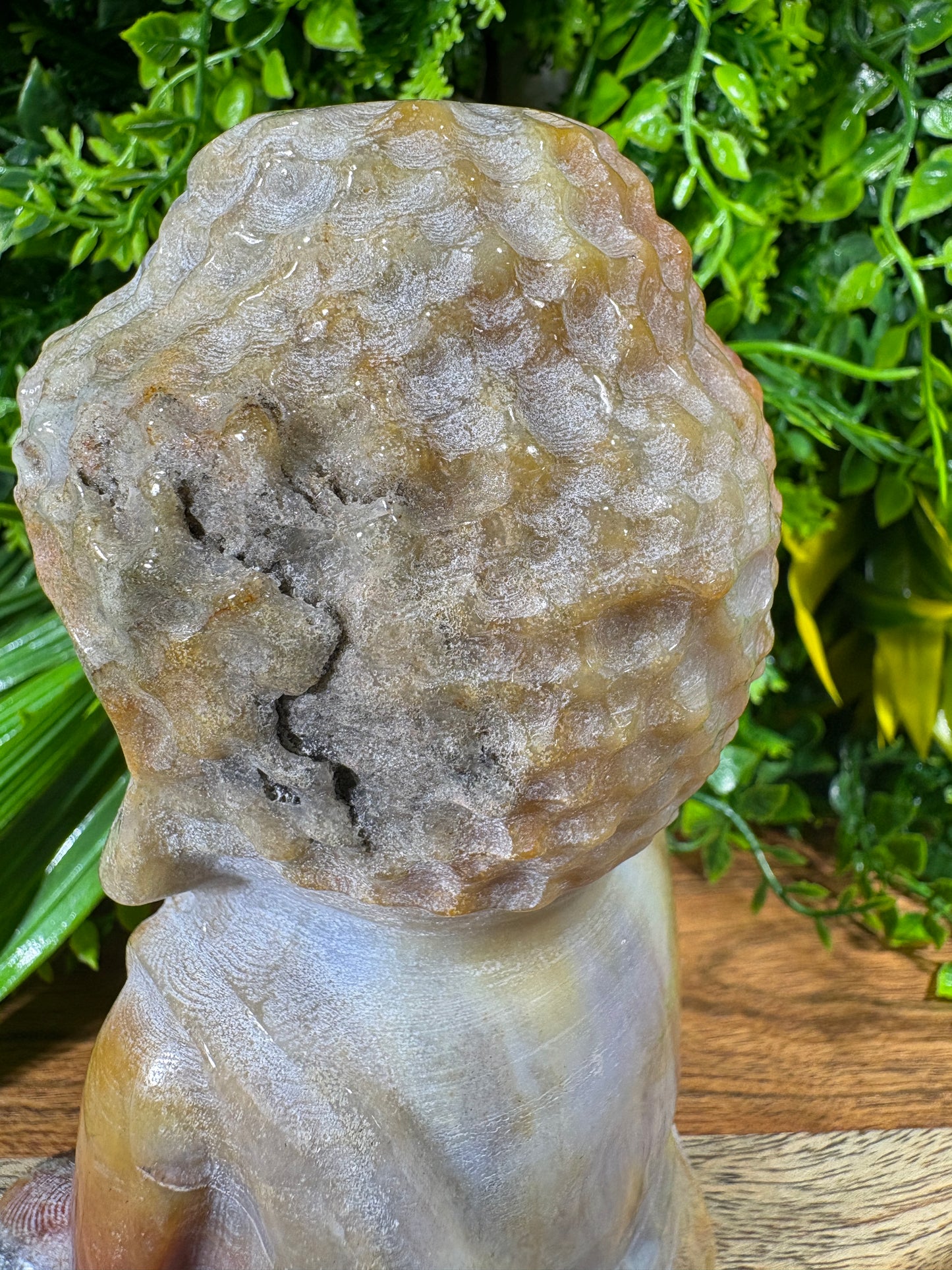 Multicolor Banded Agate Buddha - Grounding • Balance • Inner Peace