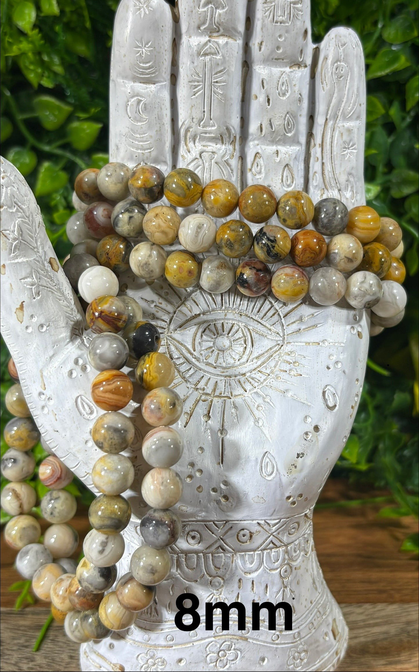Crazy Lace Agate Bracelet 6mm & 8mm Natural Stone Bracelet – Joy • Protection •  Grounding |