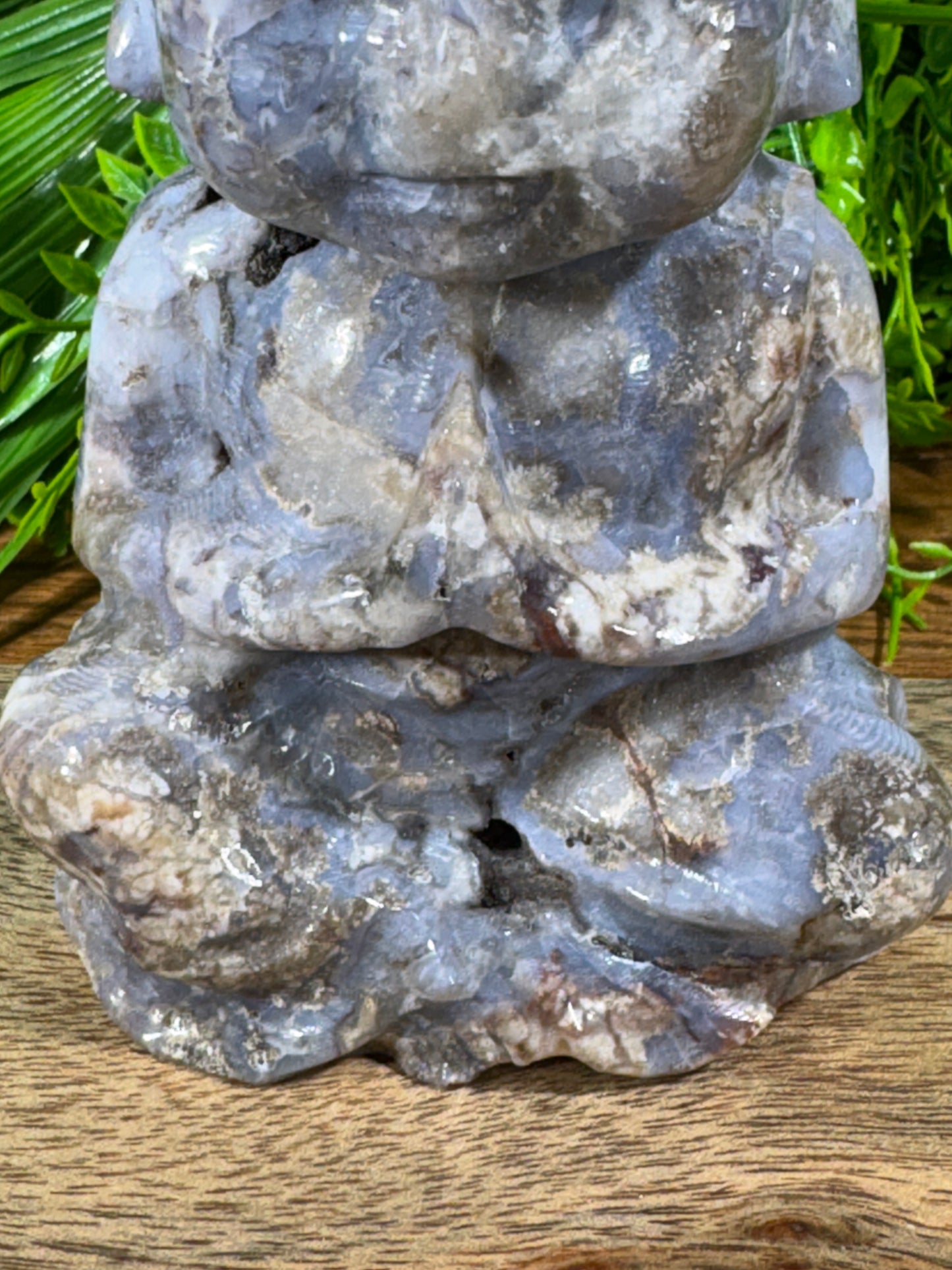 Blue Agate Buddha Guardian – Caverned Calm & Ancient Stillness  Peace | Patience | Deep Soul Grounding
