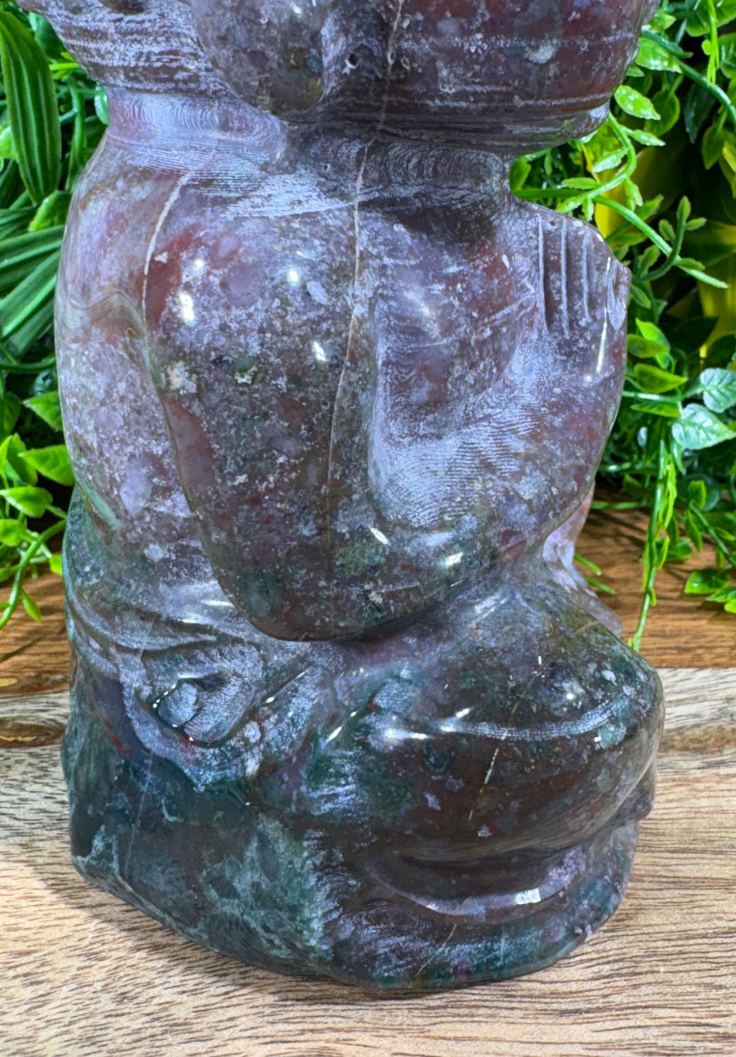 “Tidekeeper” 5.5lb. Orbicular Jasper Buddha | Emotional Balance • Calm Presence • Joyful Grounding