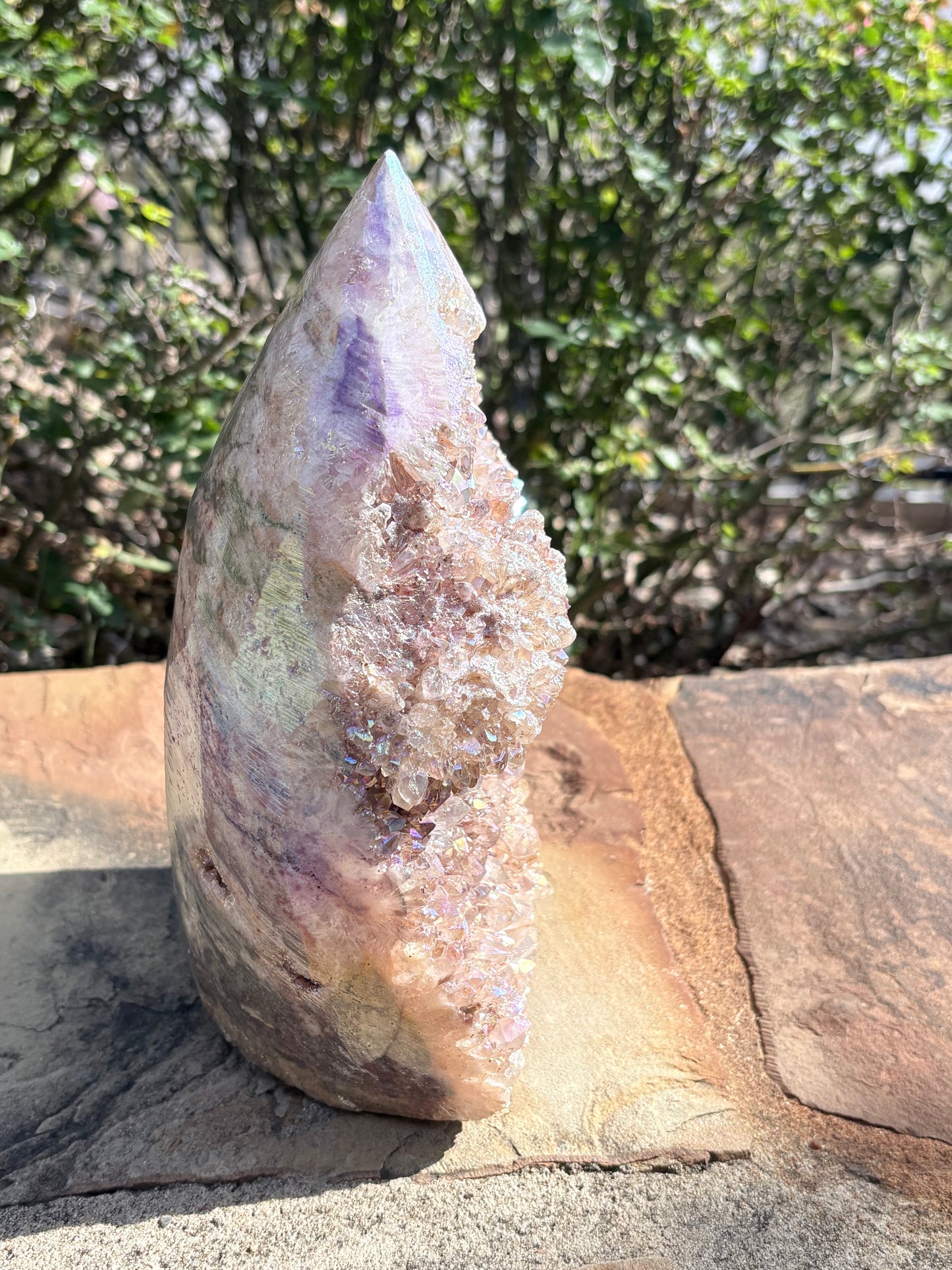 ✨ Aura Quartz Raw Crystal Cathedral Tower – Radiance • Amplification • Cosmic Spark