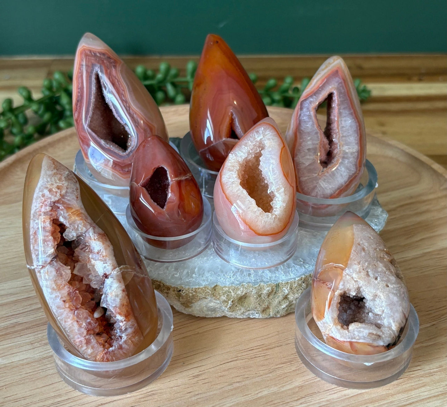 Carnelian Freeform with Druzy Spark – Vitality, Courage & Creative Fire | 3.78 oz