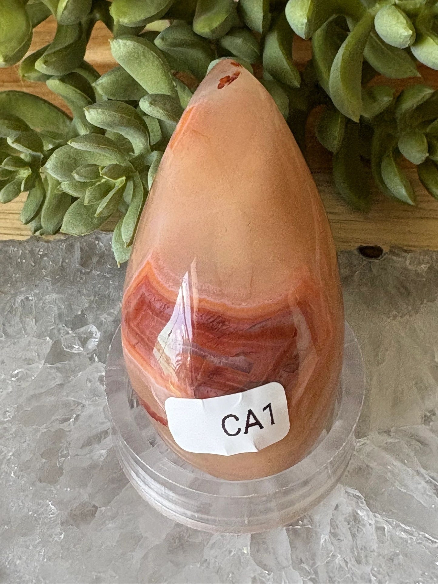 Carnelian Freeform with Druzy Spark – Vitality, Courage & Creative Fire | 3.78 oz
