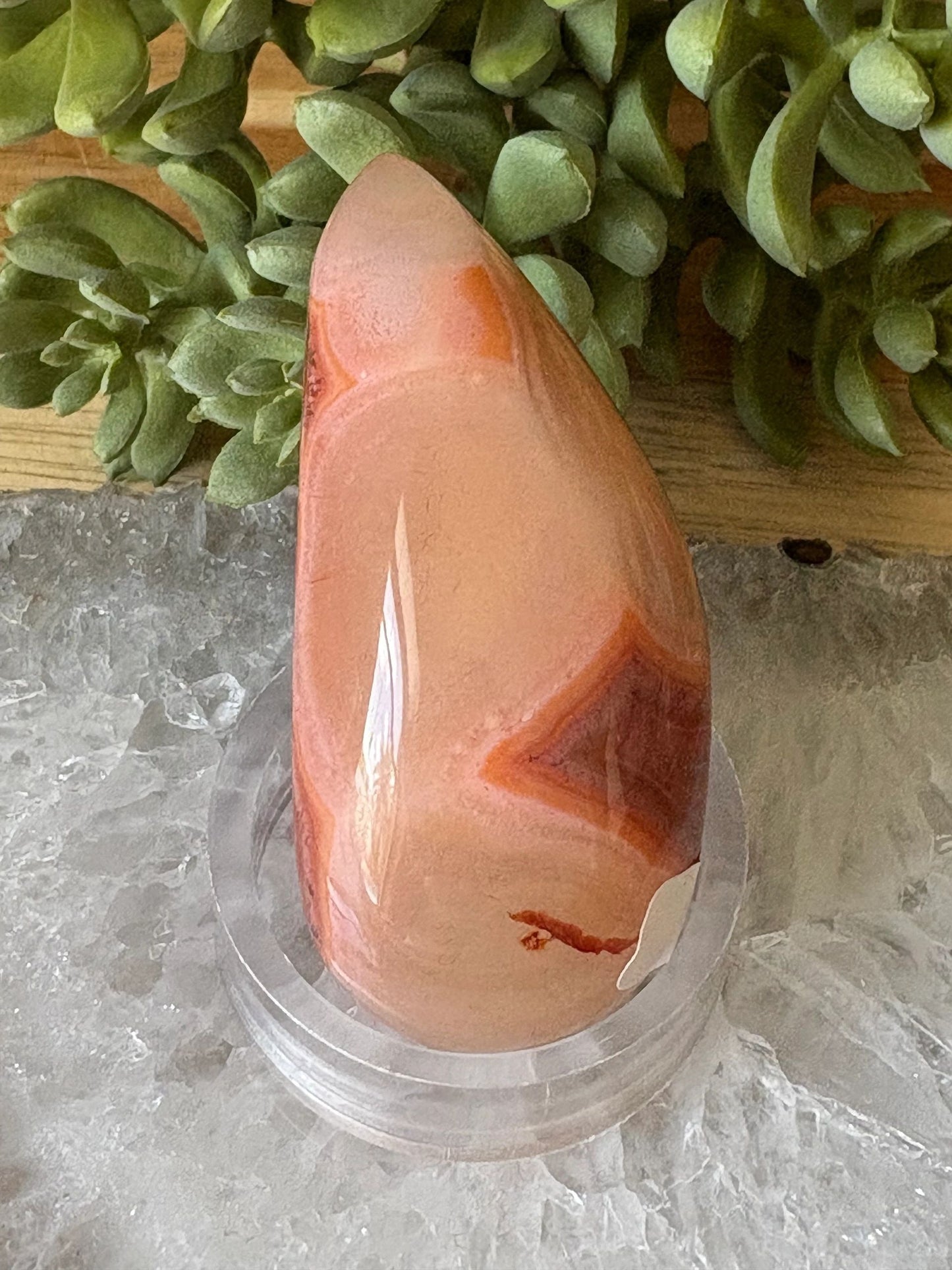 Carnelian Freeform with Druzy Spark – Vitality, Courage & Creative Fire | 3.78 oz