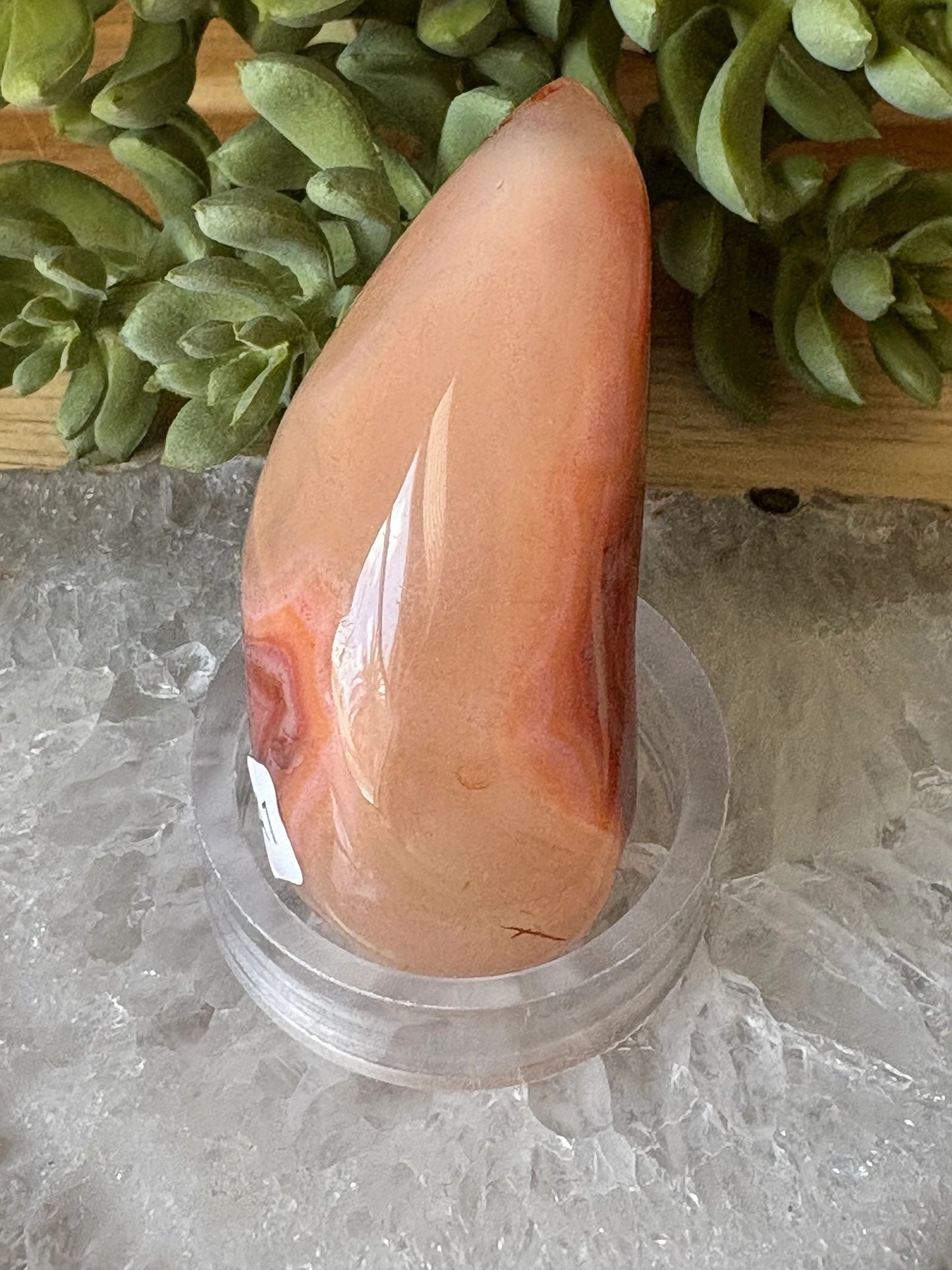 Carnelian Freeform with Druzy Spark – Vitality, Courage & Creative Fire | 3.78 oz