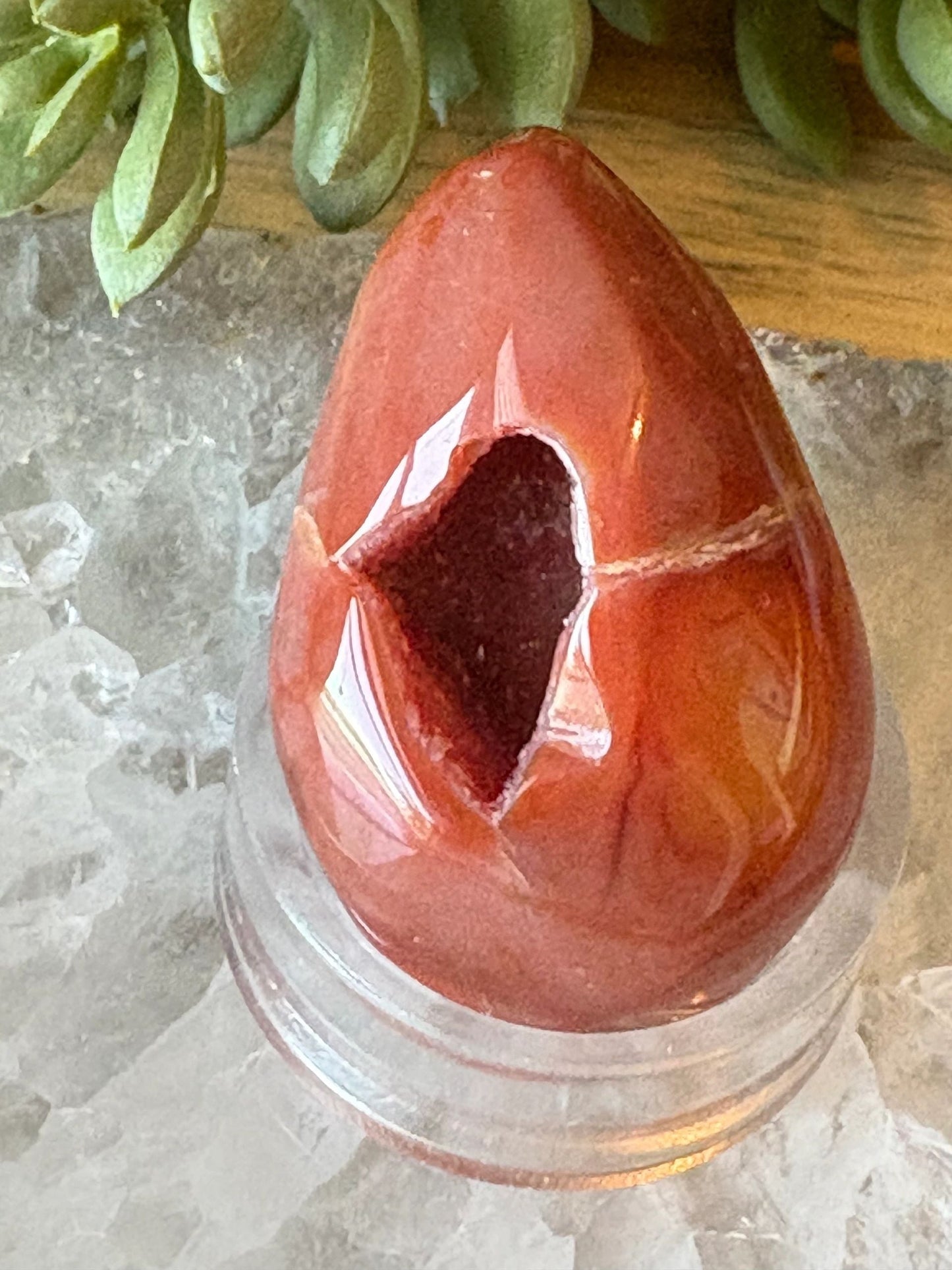 🔥Carnelian Druzy Freeform – Vitality, Courage & Flow | 1.33 oz