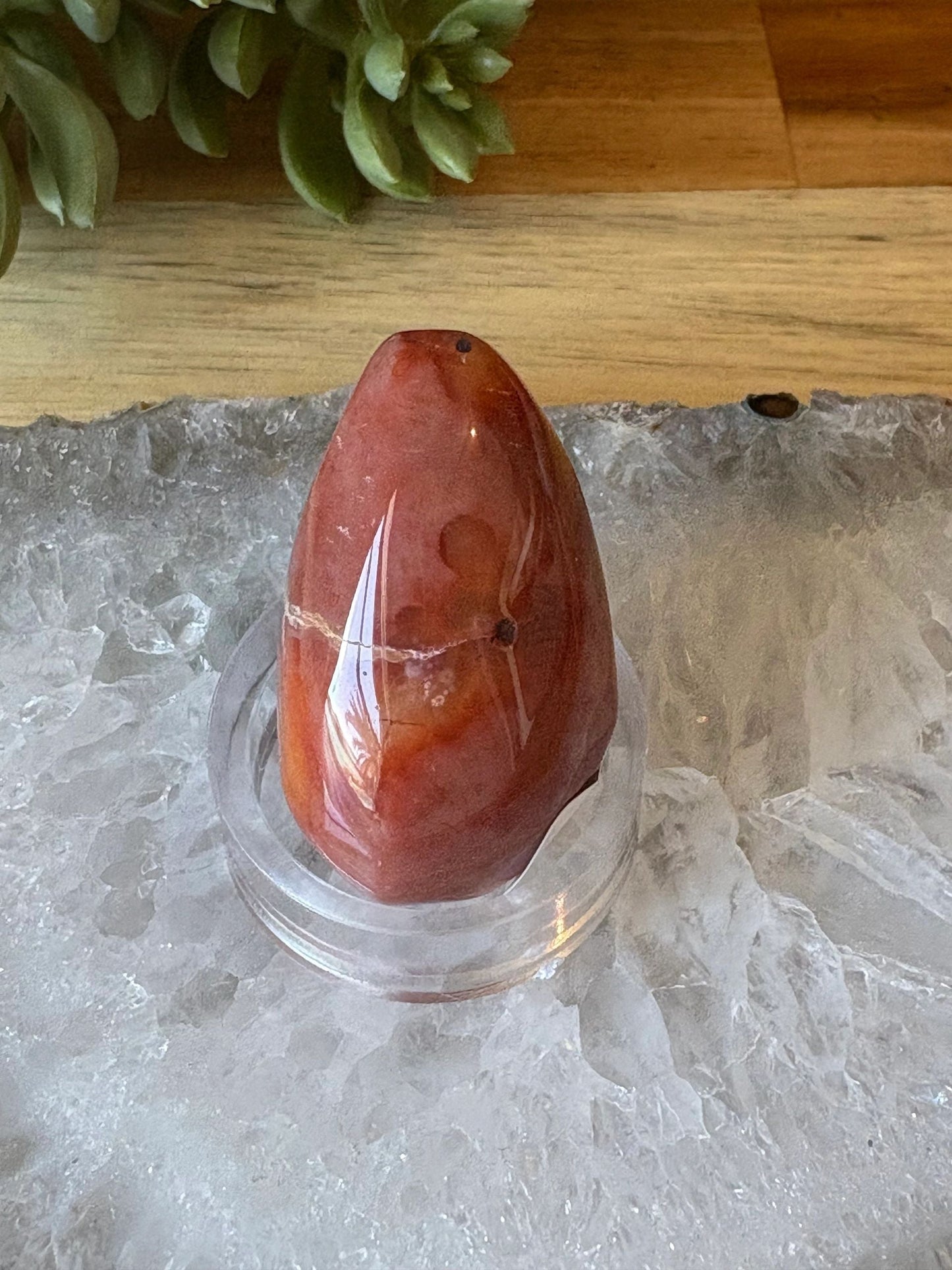 🔥Carnelian Druzy Freeform – Vitality, Courage & Flow | 1.33 oz