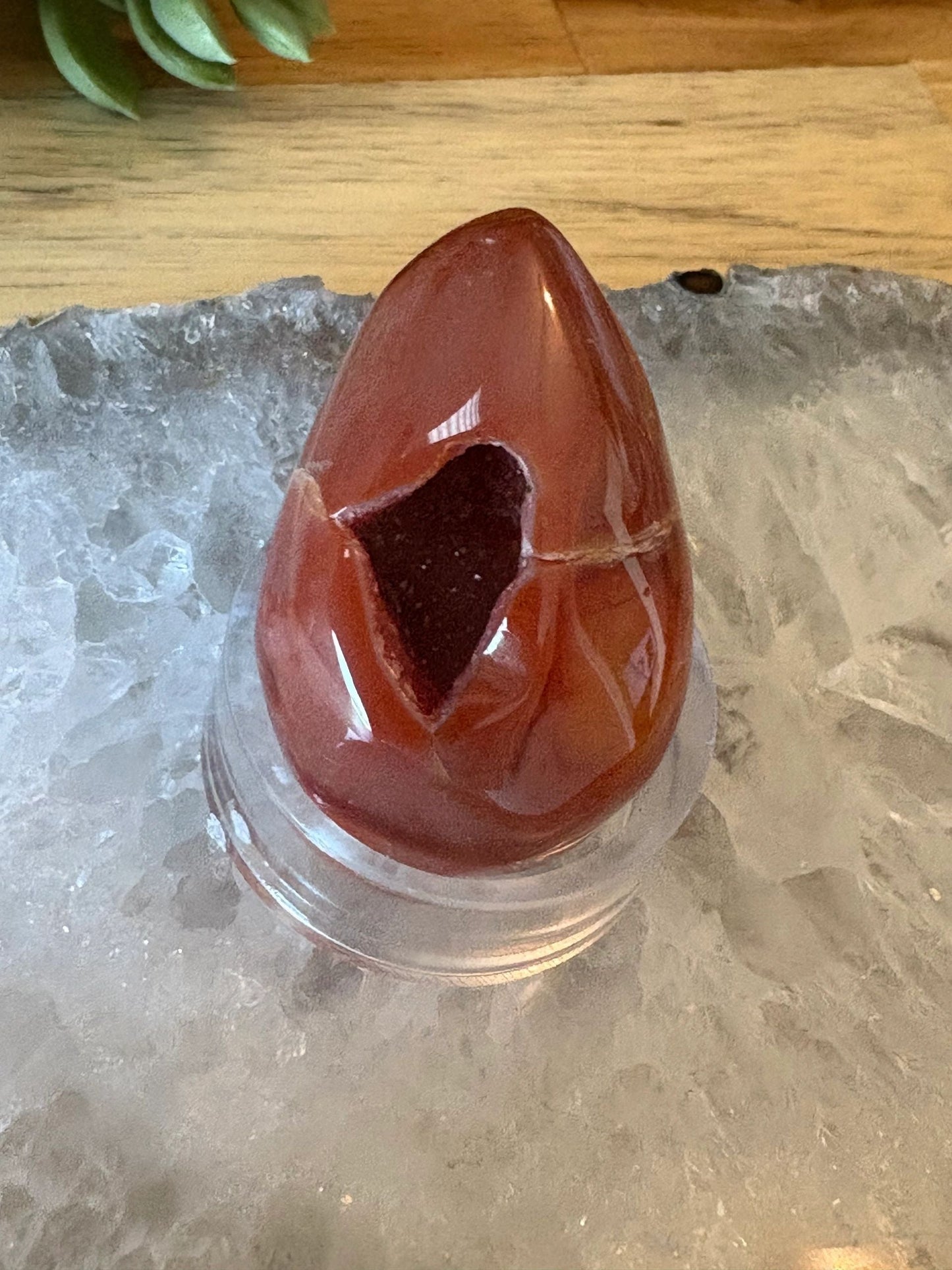 🔥Carnelian Druzy Freeform – Vitality, Courage & Flow | 1.33 oz