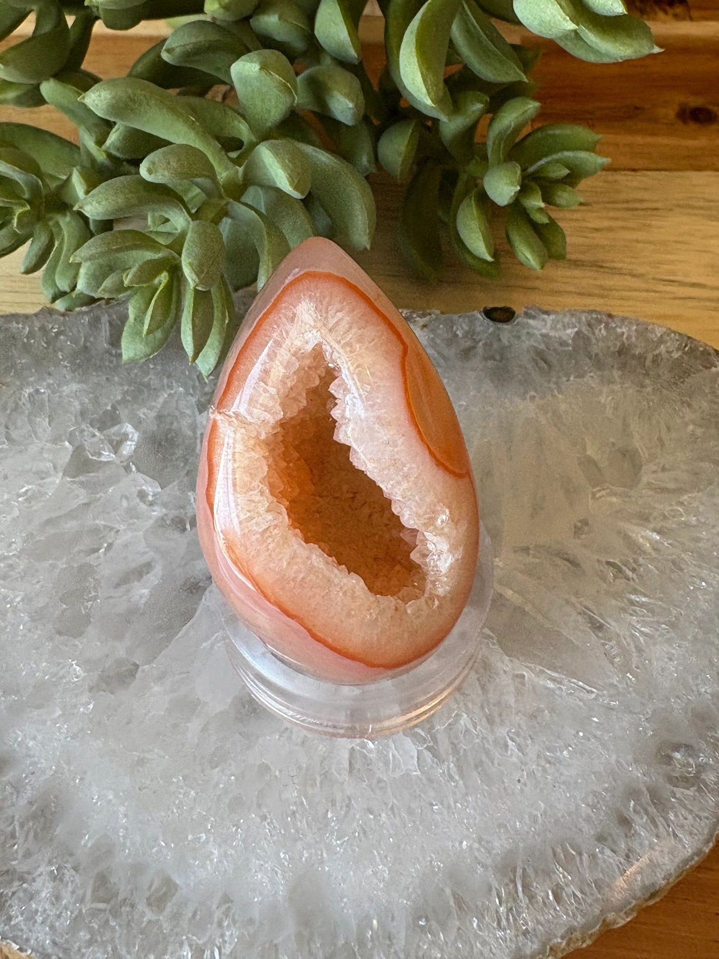 Carnelian Agate Druzy Freeform – Vitality, Passion, Creativity |1.80 oz