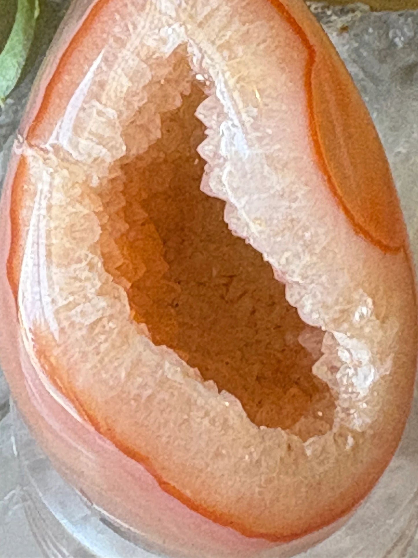 Carnelian Agate Druzy Freeform – Vitality, Passion, Creativity |1.80 oz