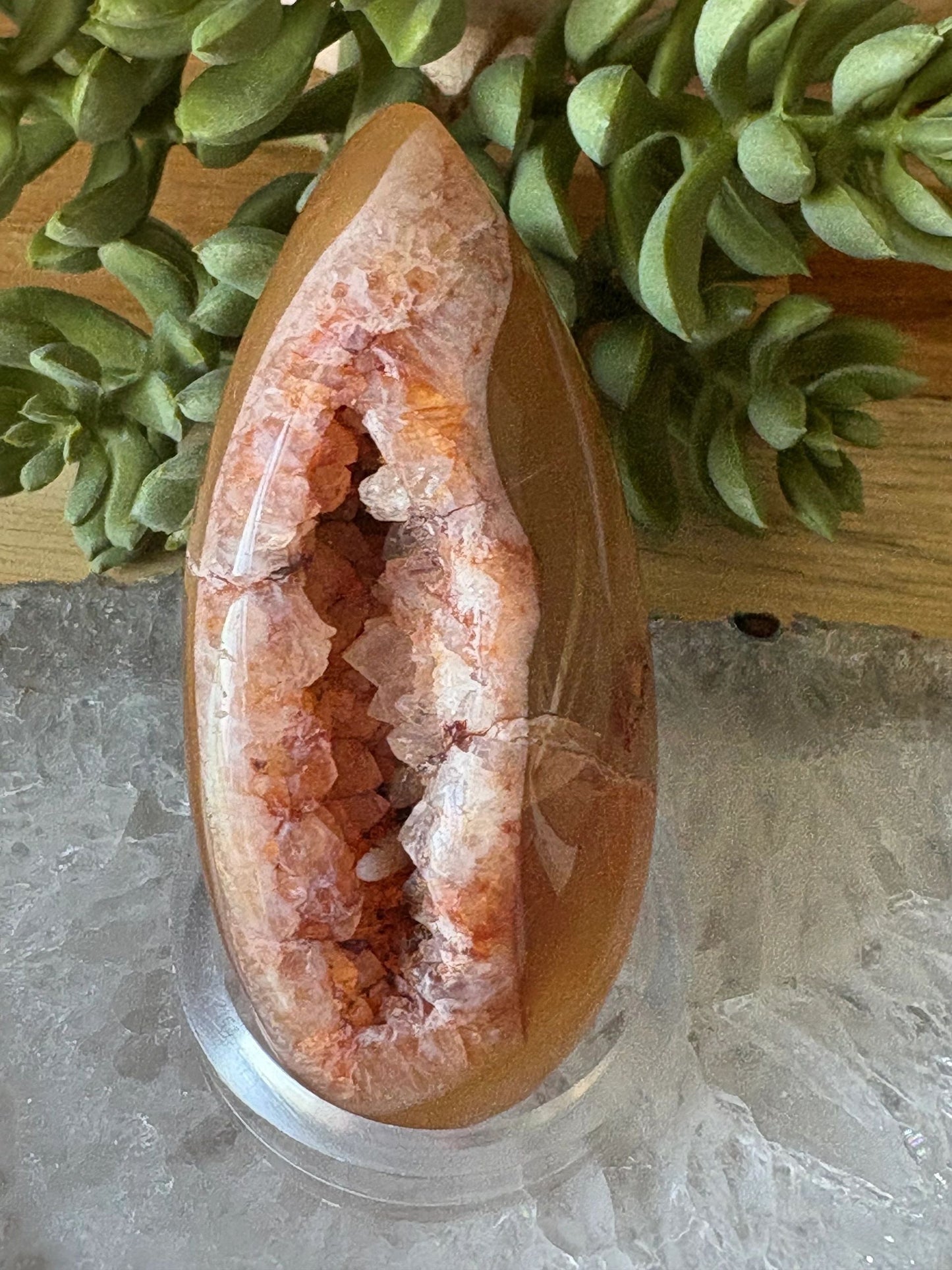 🔥Carnelian Druzy Freeform – Passion, Flow & Inner Fire | 4.70 oz