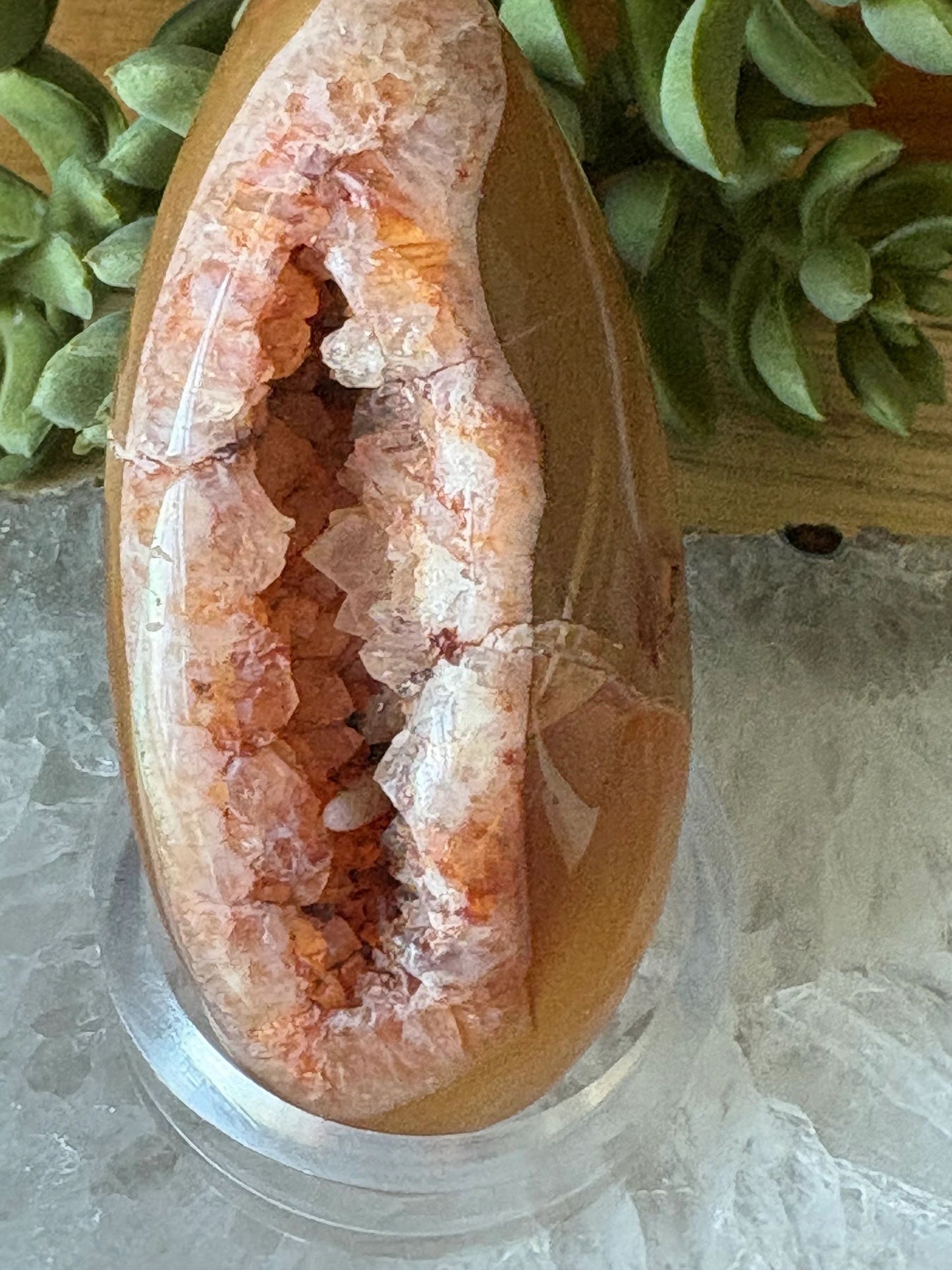 🔥Carnelian Druzy Freeform – Passion, Flow & Inner Fire | 4.70 oz