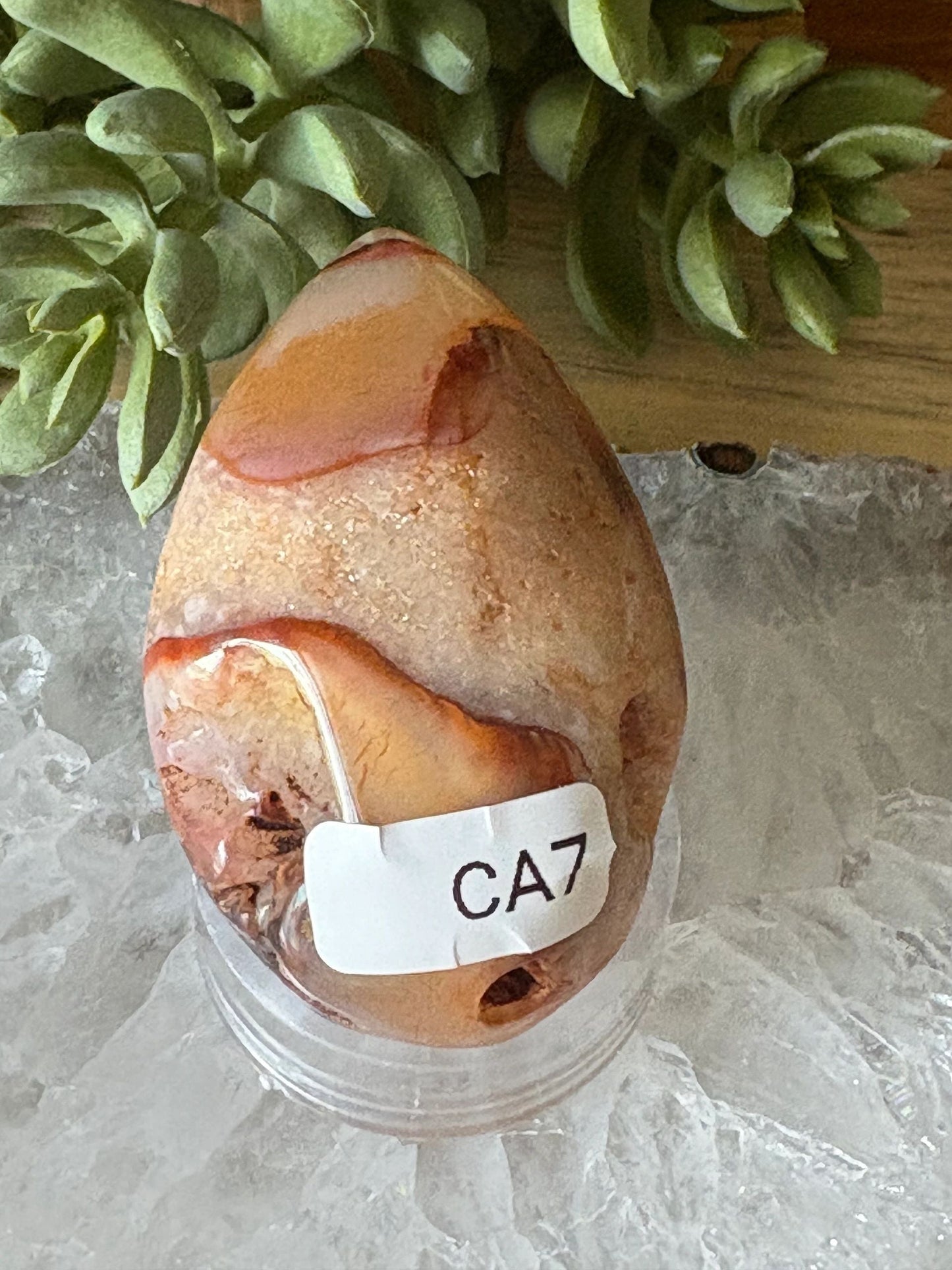 Carnelian Agate Druzy Freeform – Vitality, Passion, Manifestation 2.12 oz.