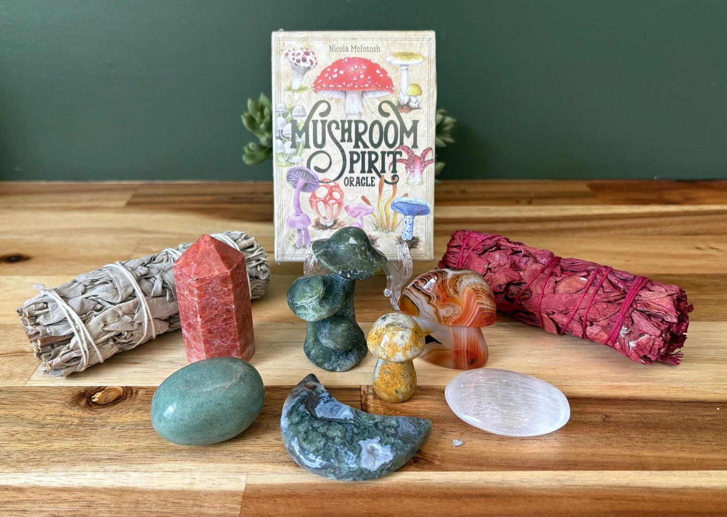 Rooted Realms 🍄 Grounding Crystal Kit | Earth Wisdom • Stability • Protection