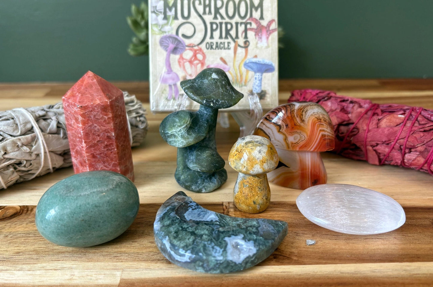 Rooted Realms 🍄 Grounding Crystal Kit | Earth Wisdom • Stability • Protection