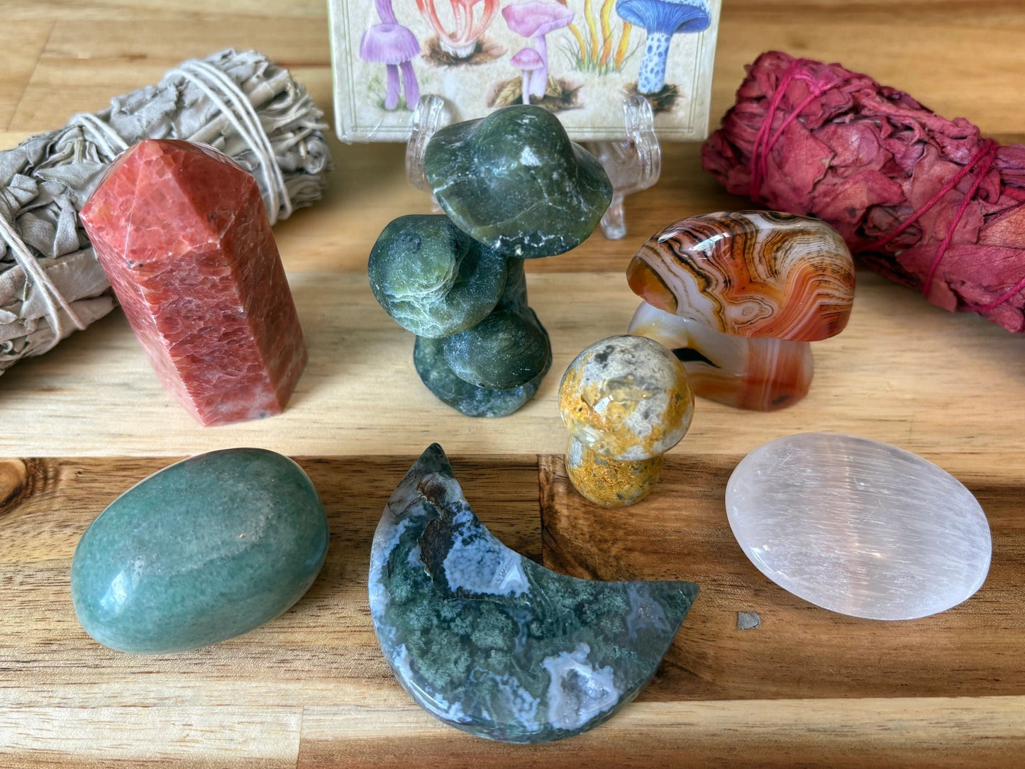 Rooted Realms 🍄 Grounding Crystal Kit | Earth Wisdom • Stability • Protection