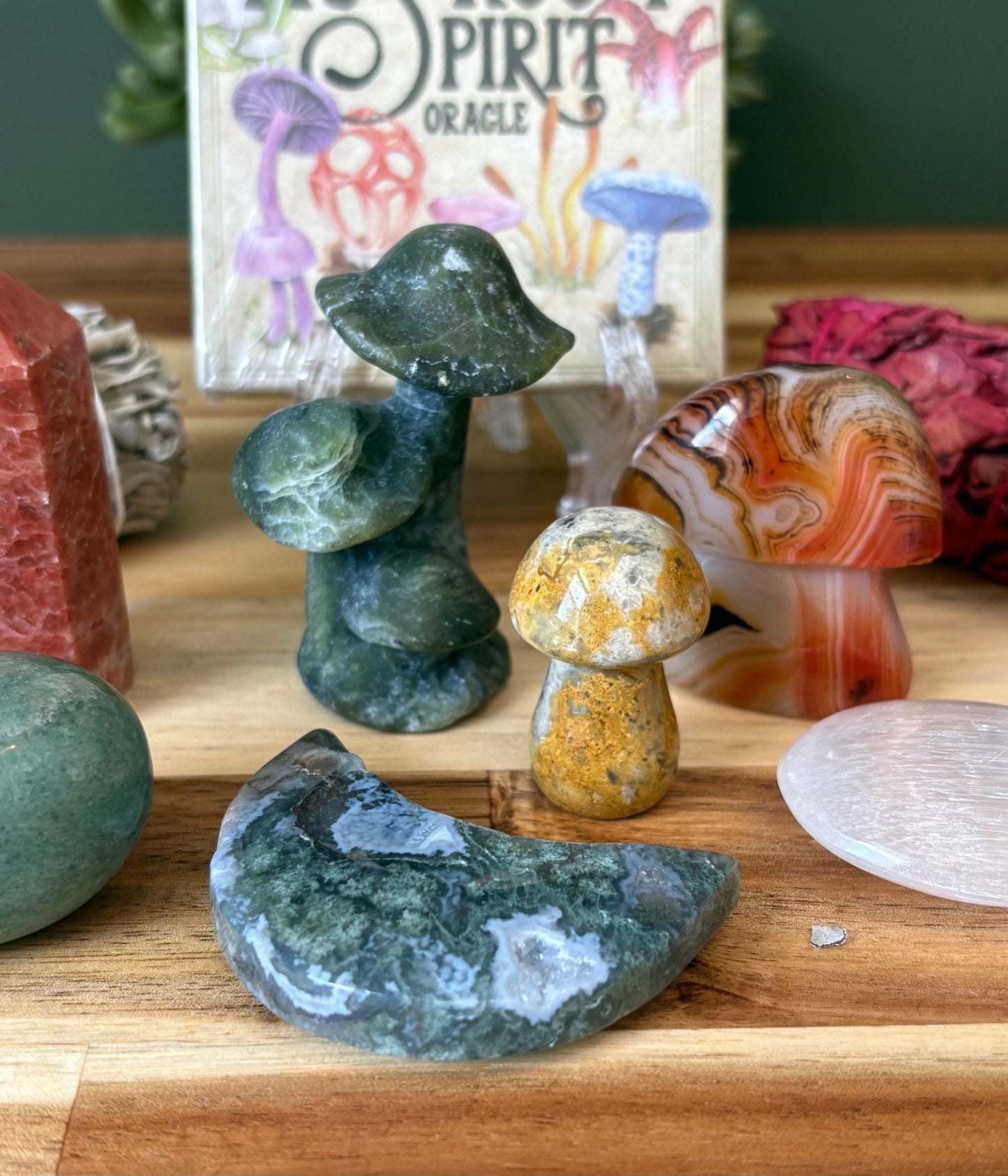 Rooted Realms 🍄 Grounding Crystal Kit | Earth Wisdom • Stability • Protection