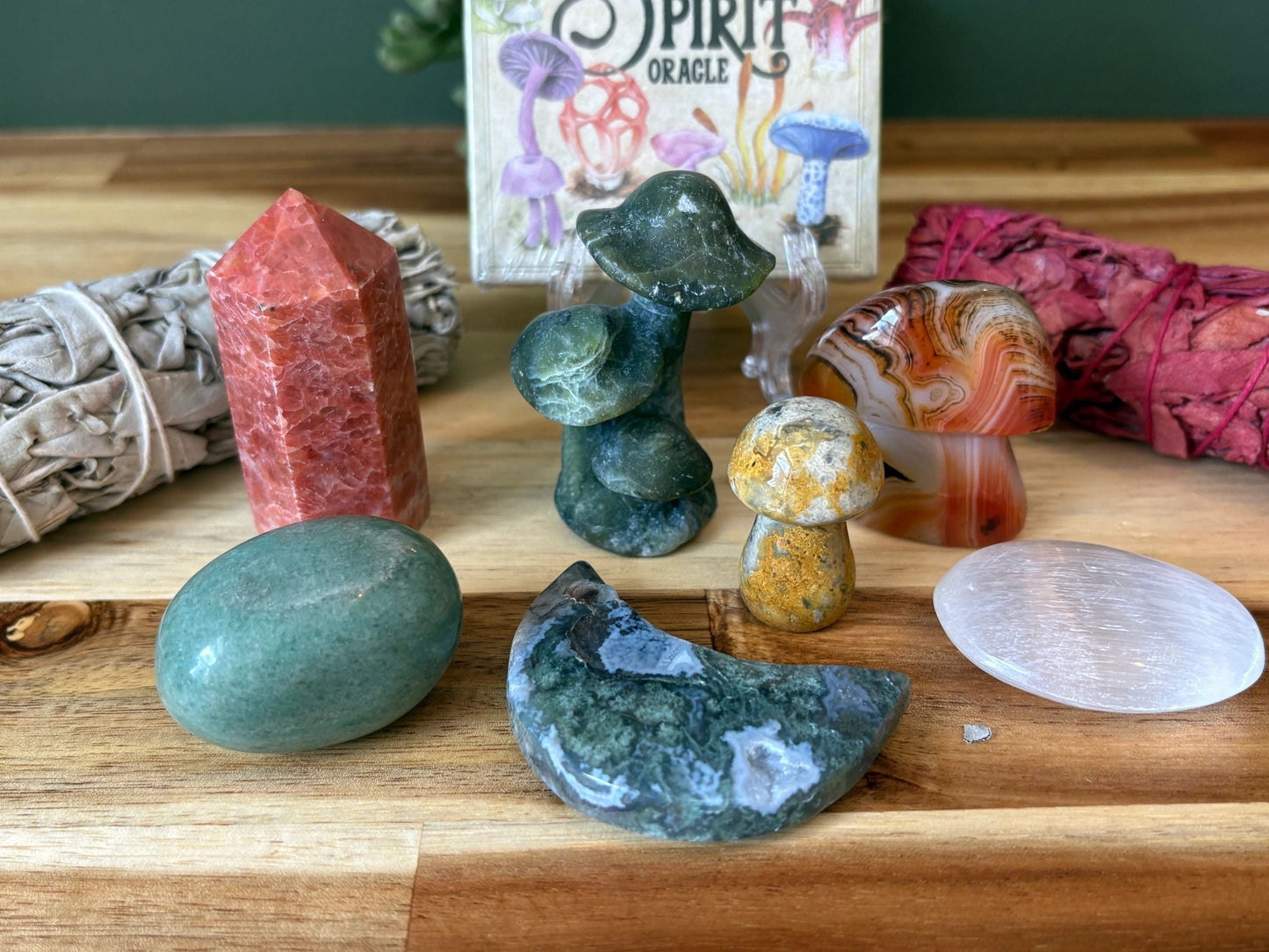 Rooted Realms 🍄 Grounding Crystal Kit | Earth Wisdom • Stability • Protection