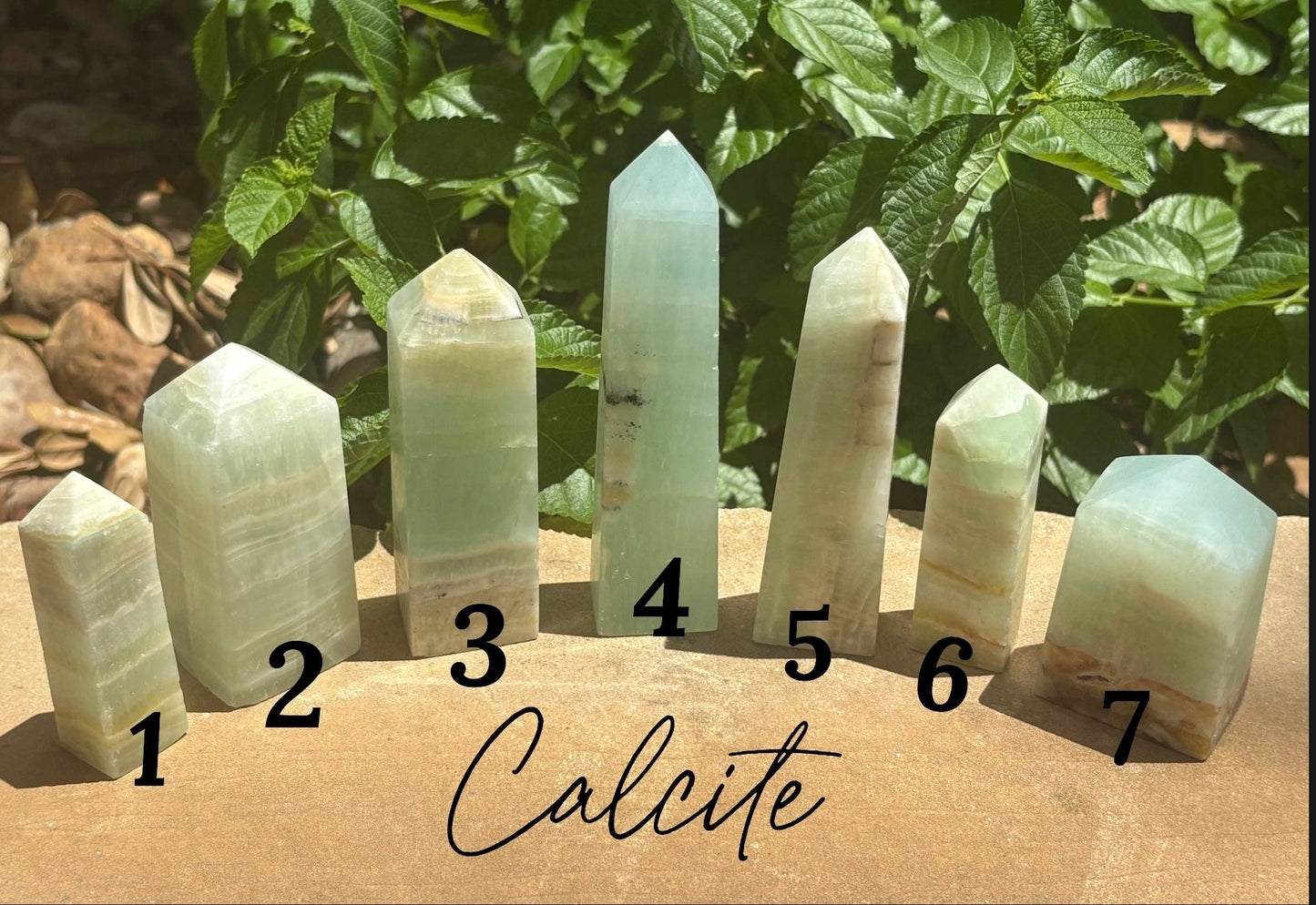 🌊 Caribbean Blue Calcite Towers – Calm, Emotional Healing & Oceanic Clarity