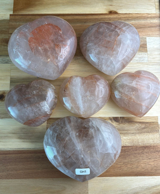 💛 Golden Healer Quartz Heart – Healing, Balance & Heart-Centered Alignment | Choose Your Piece