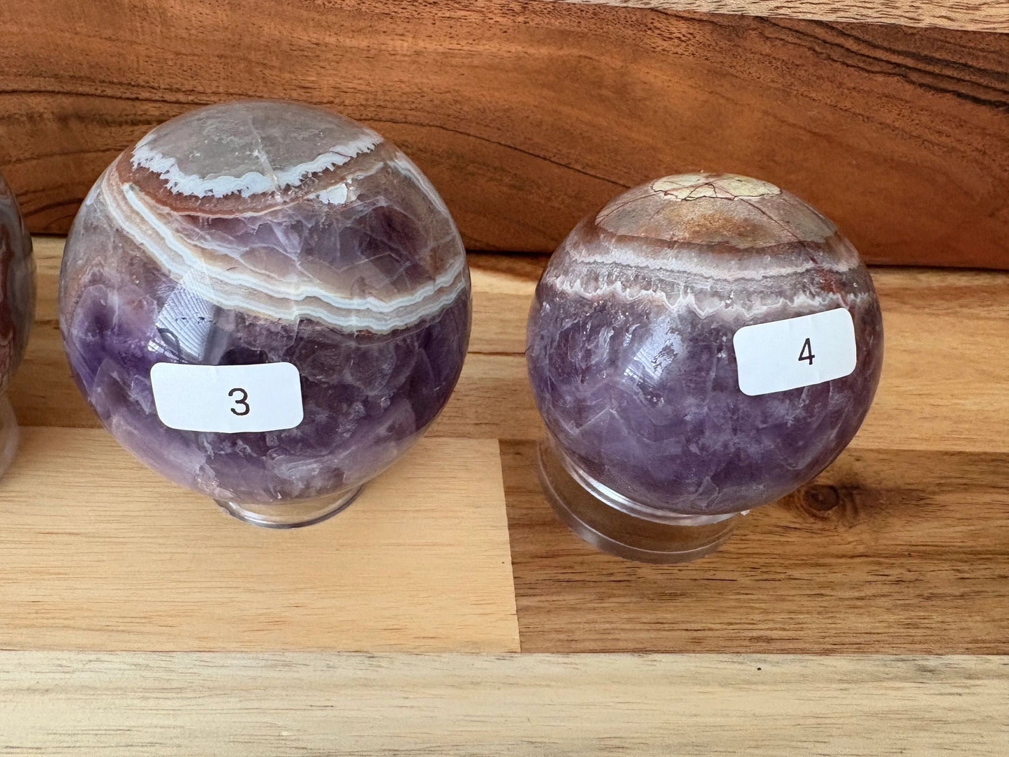 💜 Amethyst with Banded Agate Sphere – Intuition, Grounding & Cosmic Balance