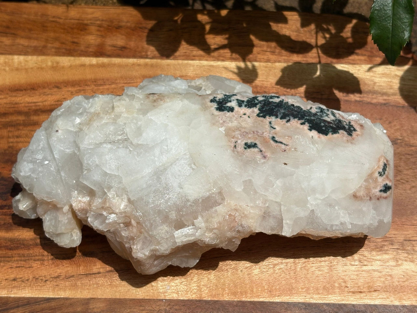 🤍 Raw Stilbite Cluster – Inner Peace, Intuition & Heart-Centered Healing