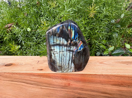 High Quality Double Sided Rainbow Labradorite Crystal Free Form 💫 Intuition • Radiance • Energetic Shielding