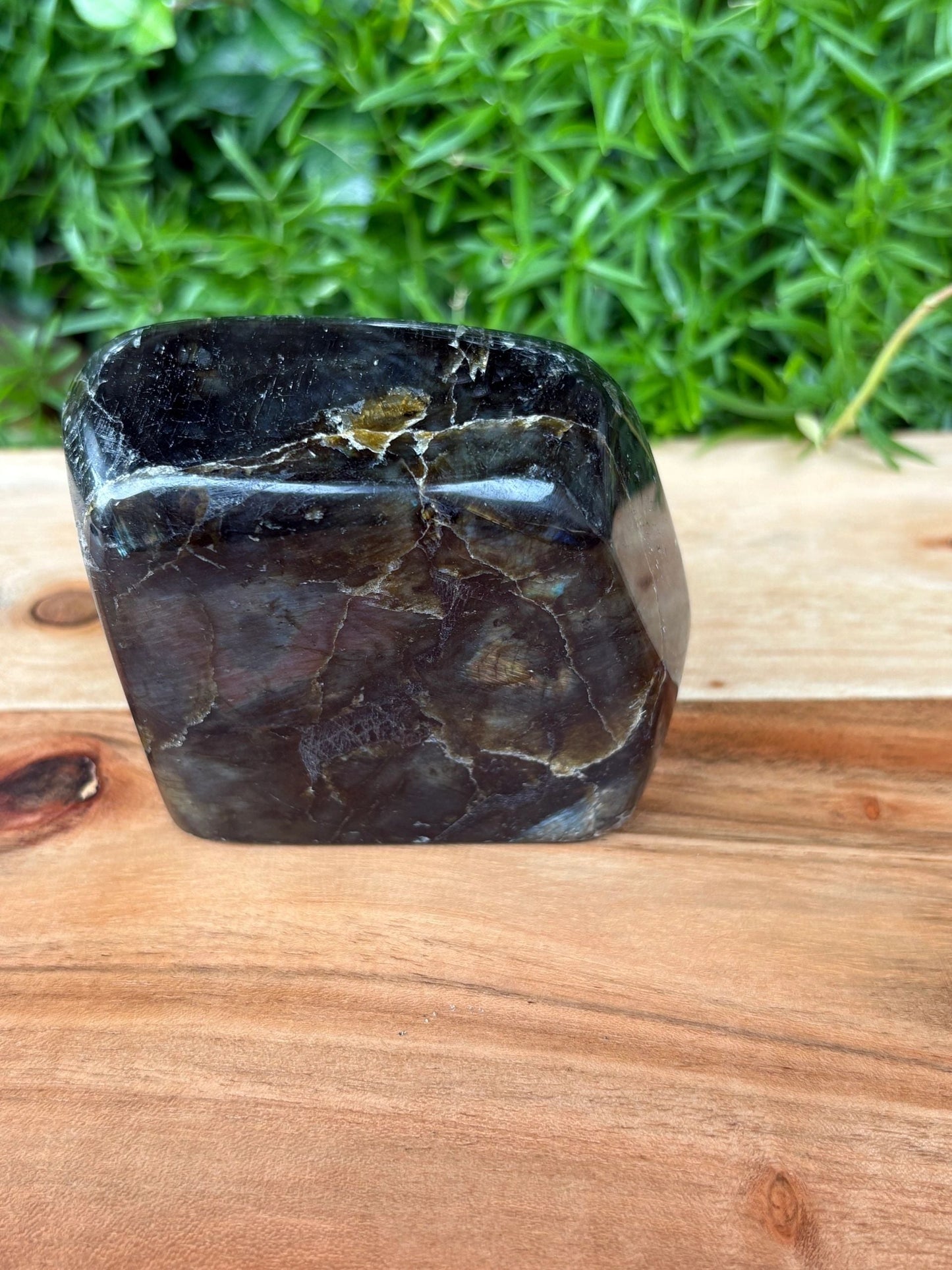 💫 Labradorite Free Form – Intuition, Protection & Cosmic Flash | 13.69 oz