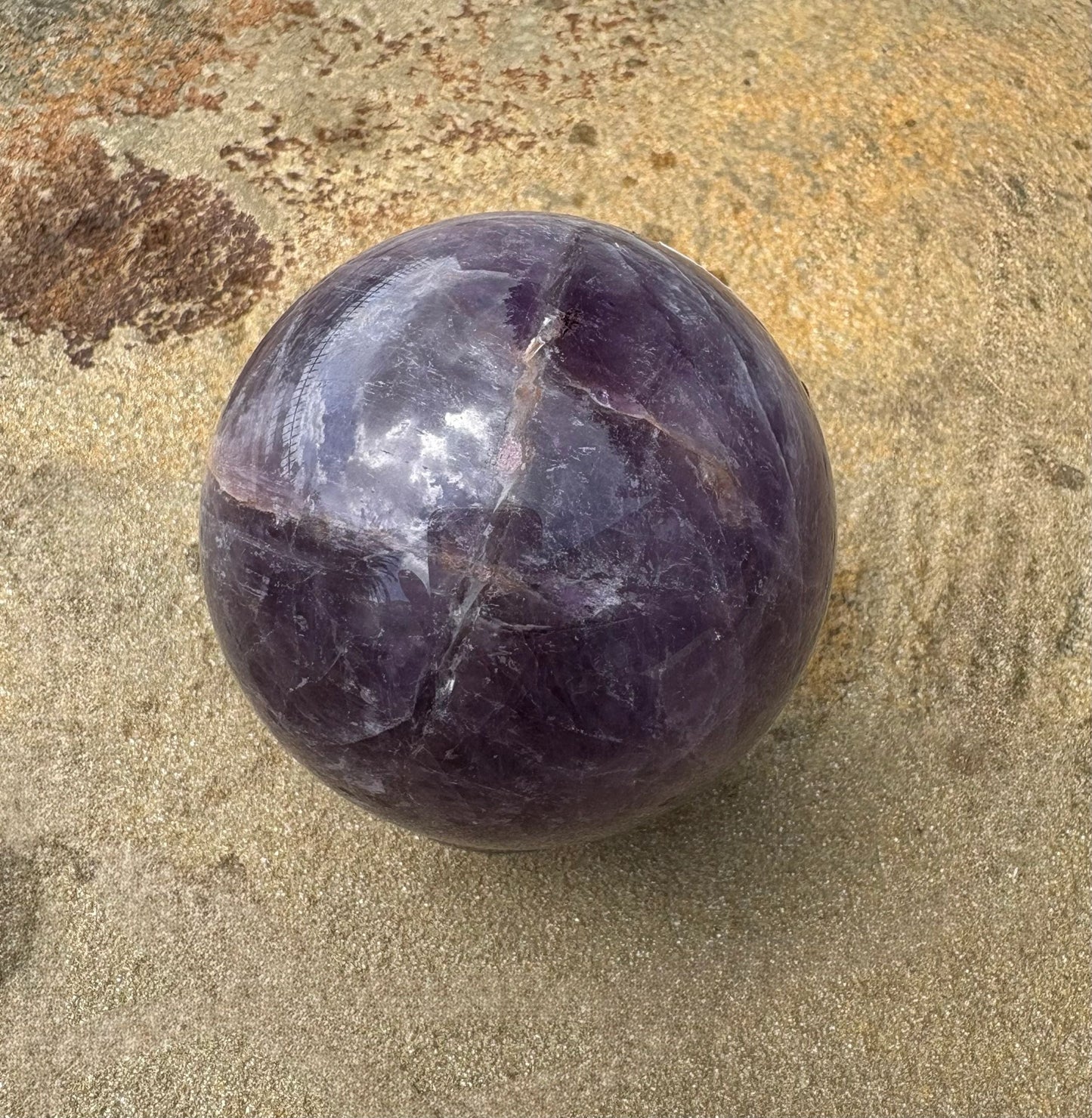 💜 Amethyst Sphere | Celestial Depth | Intuition, Protection & Spiritual Expansion