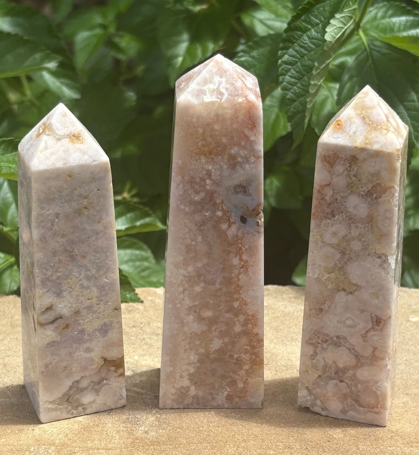 🌸✨ Flower Agate Towers (Variety of Chalcedony) Bloom Magic | Growth, Soft Strength & Heart Expansion