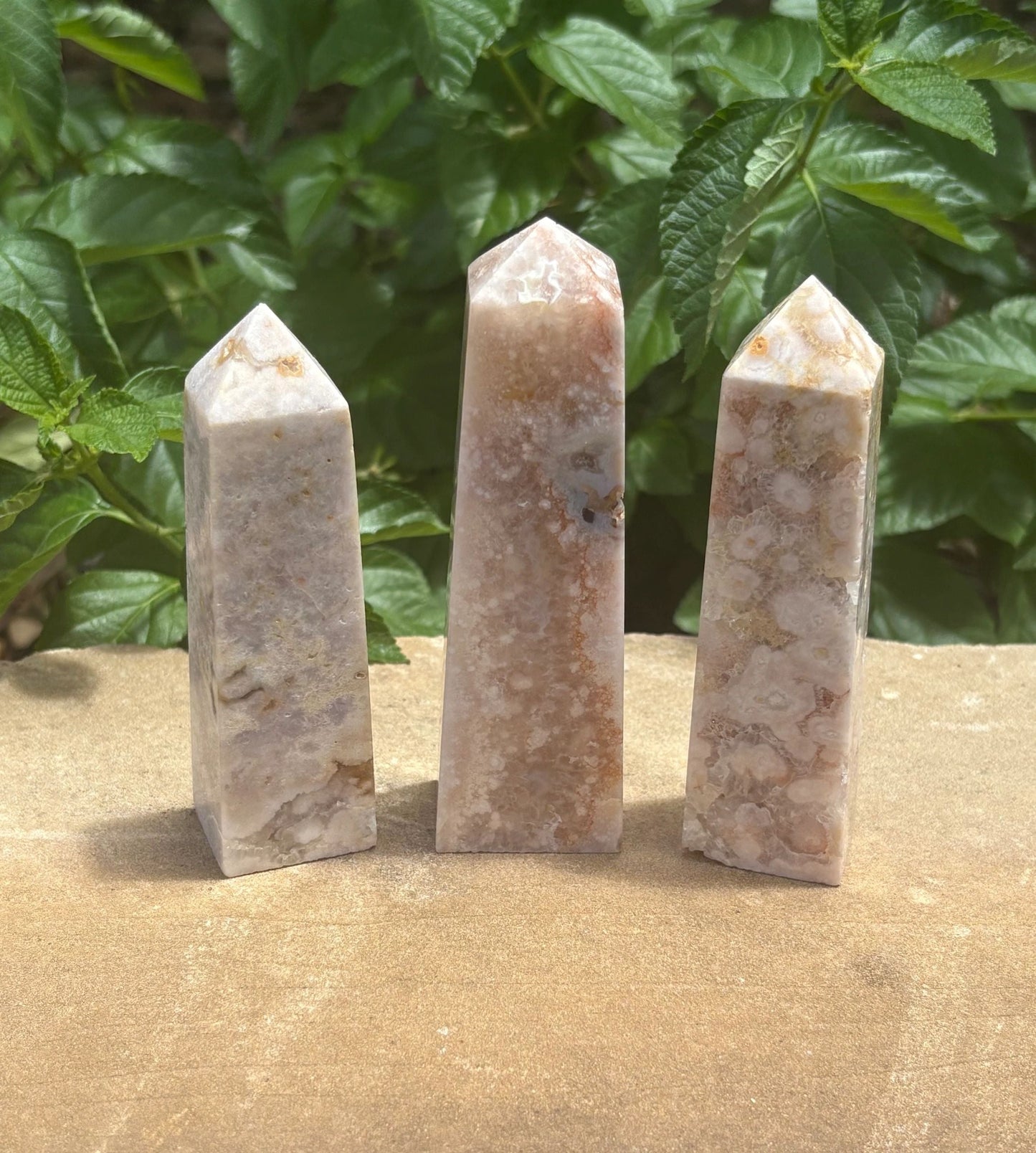 🌸✨ Flower Agate Towers (Variety of Chalcedony) Bloom Magic | Growth, Soft Strength & Heart Expansion