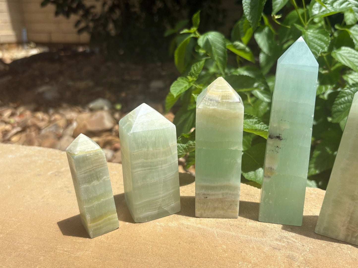 🌊 Caribbean Blue Calcite Towers – Calm, Emotional Healing & Oceanic Clarity