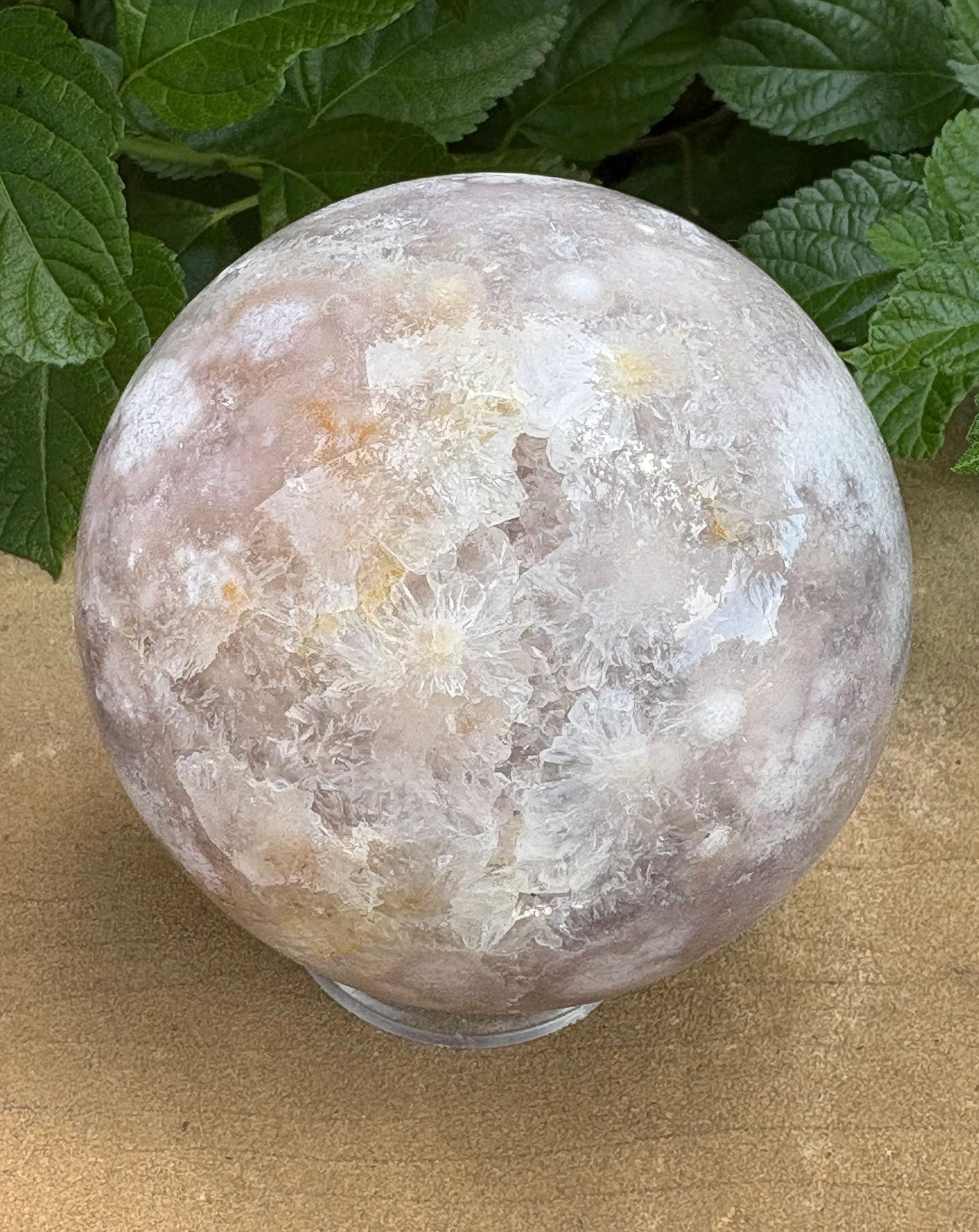Argentinian Pink Amethyst Crystal Sphere – Growth • Inspiration • Emotional Healing Petal Bloom | Dream Builder | Soft Soul Power