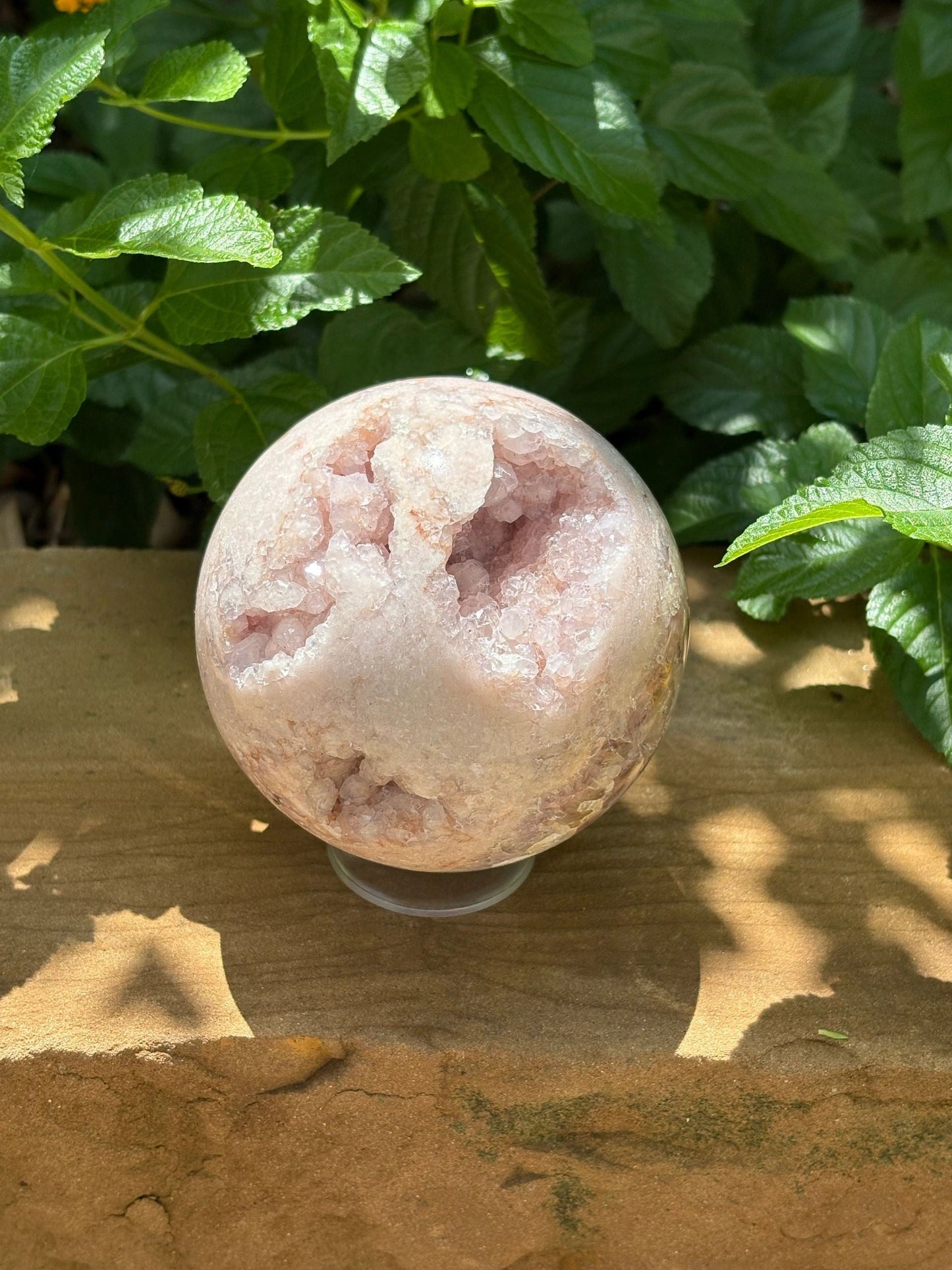 🌸 2.5 lbs Pink Amethyst Geode Sphere Druzy -Ball– Love • Serenity • Inner Balance