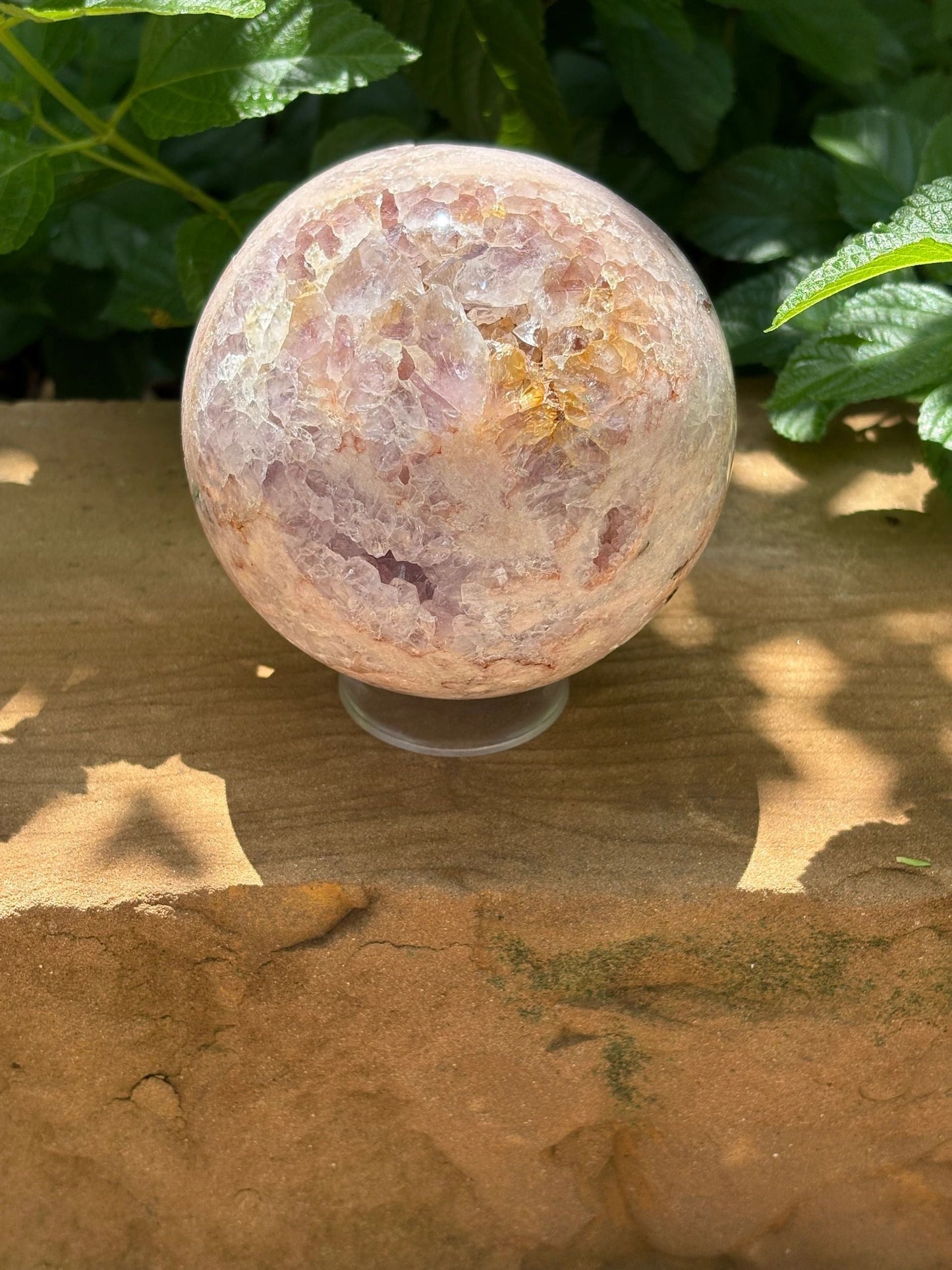 🌸 2.5 lbs Pink Amethyst Geode Sphere Druzy -Ball– Love • Serenity • Inner Balance