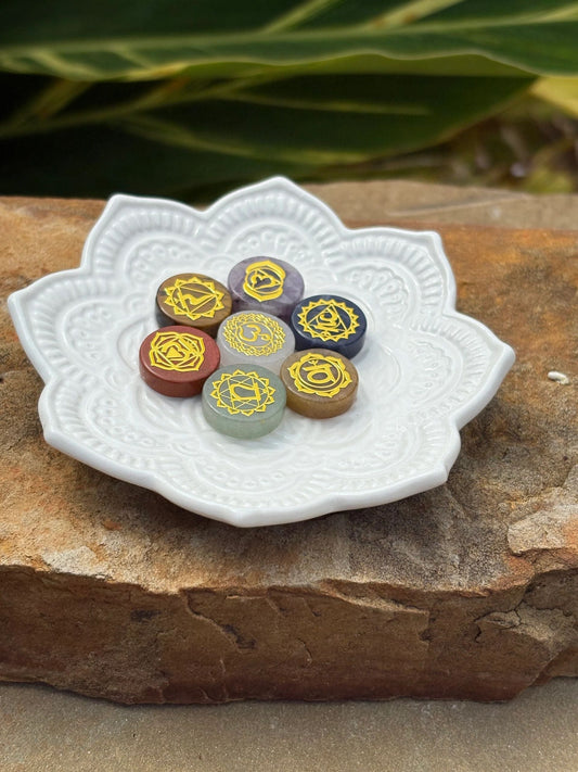 🌈 Chakra Snack Pack – Golden Energy Discs for Your Aura Balance, Chakra Alignment