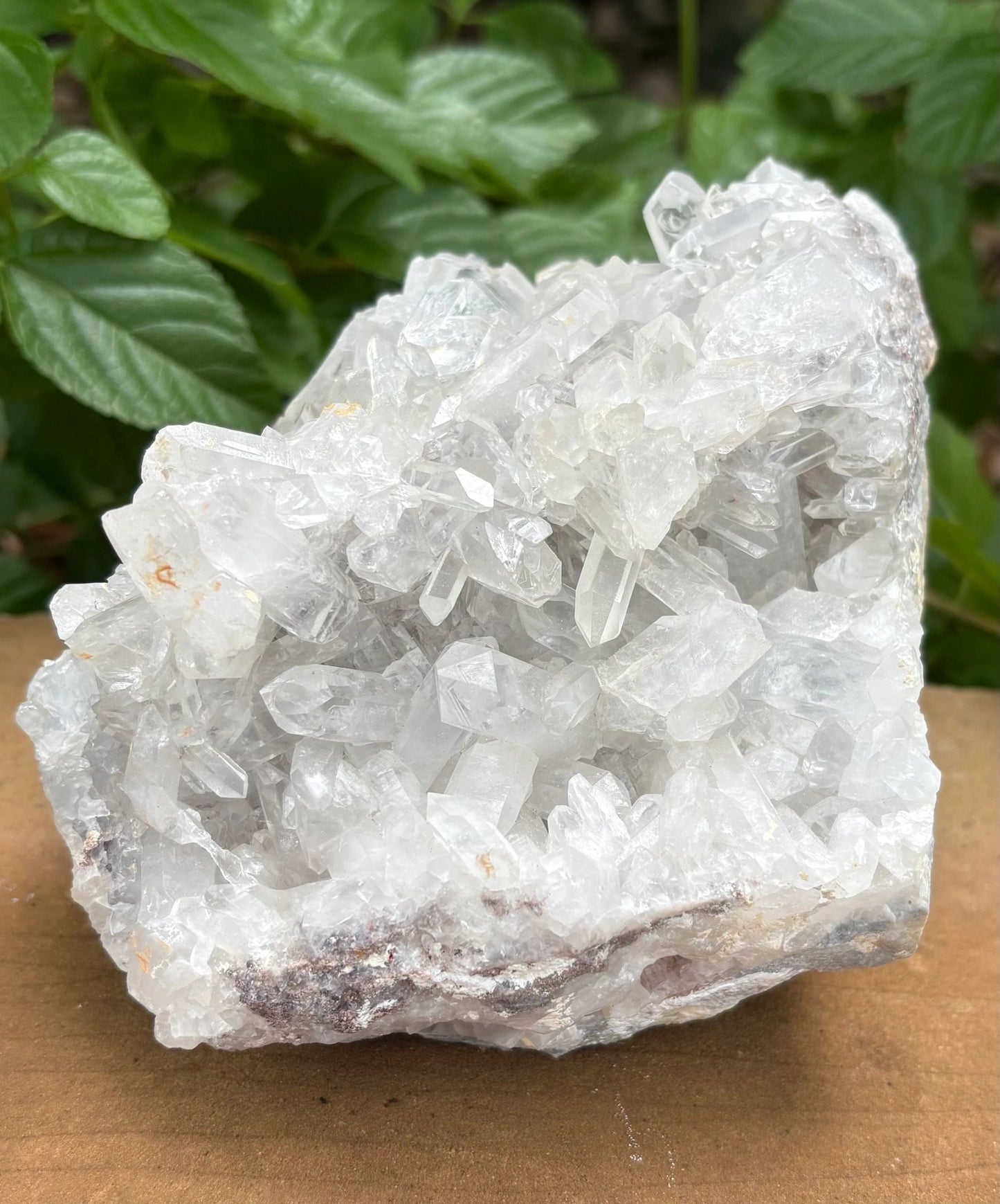 Clear Quartz Crystal Cluster — Amplification, Clarity & Prism Glow Raw, One-of-a-Kind | Over 4 lb | Rainbow Flashes