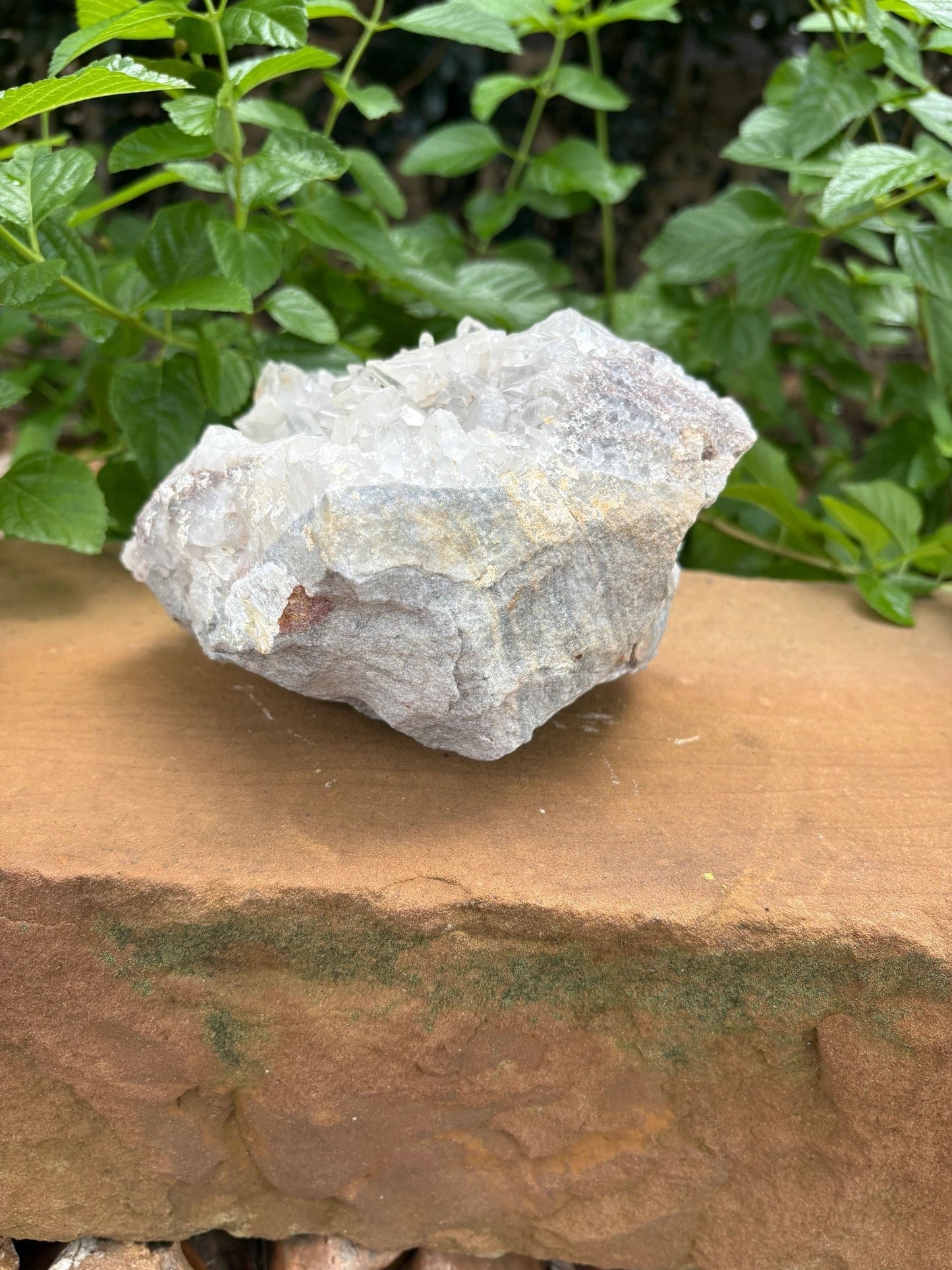 Clear Quartz Crystal Cluster — Amplification, Clarity & Prism Glow Raw, One-of-a-Kind | Over 4 lb | Rainbow Flashes