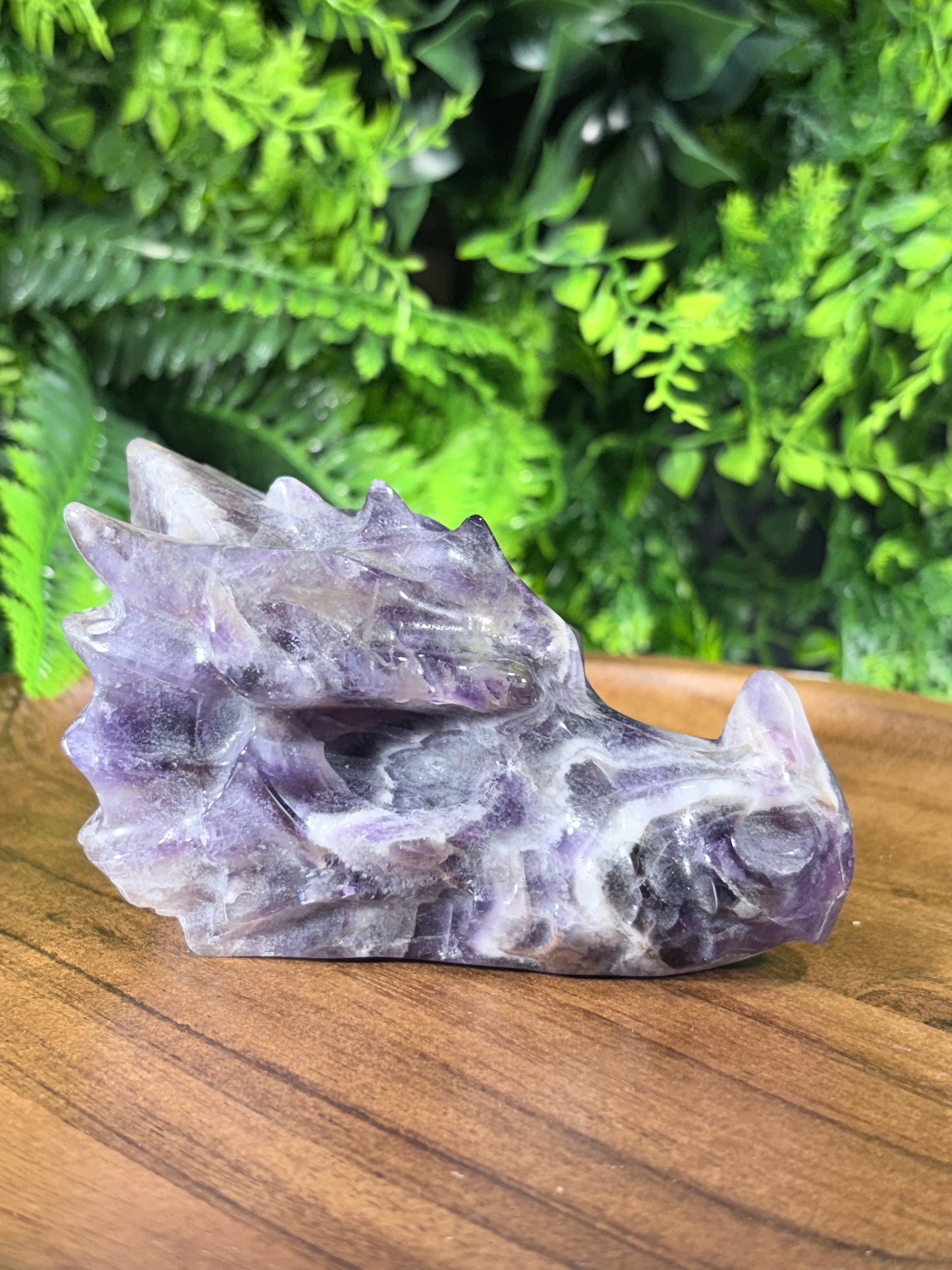 Dream Amethyst Dragon Head - Intuition • Protection • Inner Harmony