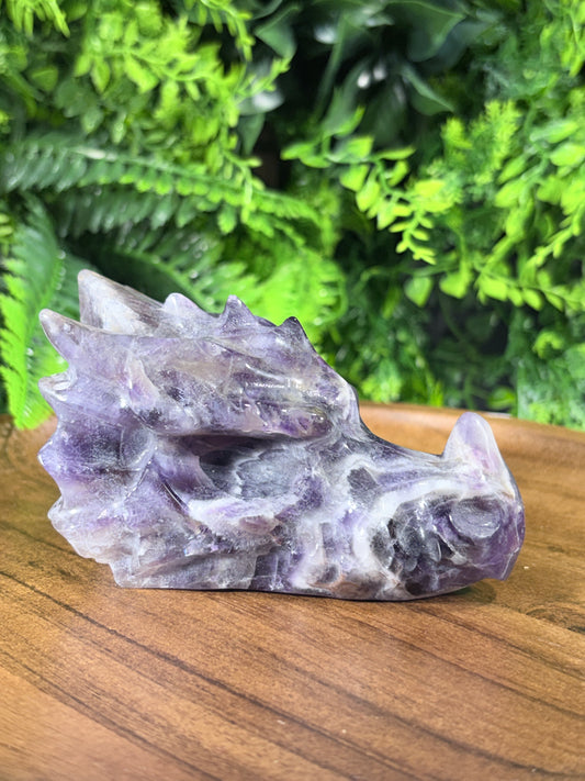 Dream Amethyst Dragon Head - Intuition • Protection • Inner Harmony