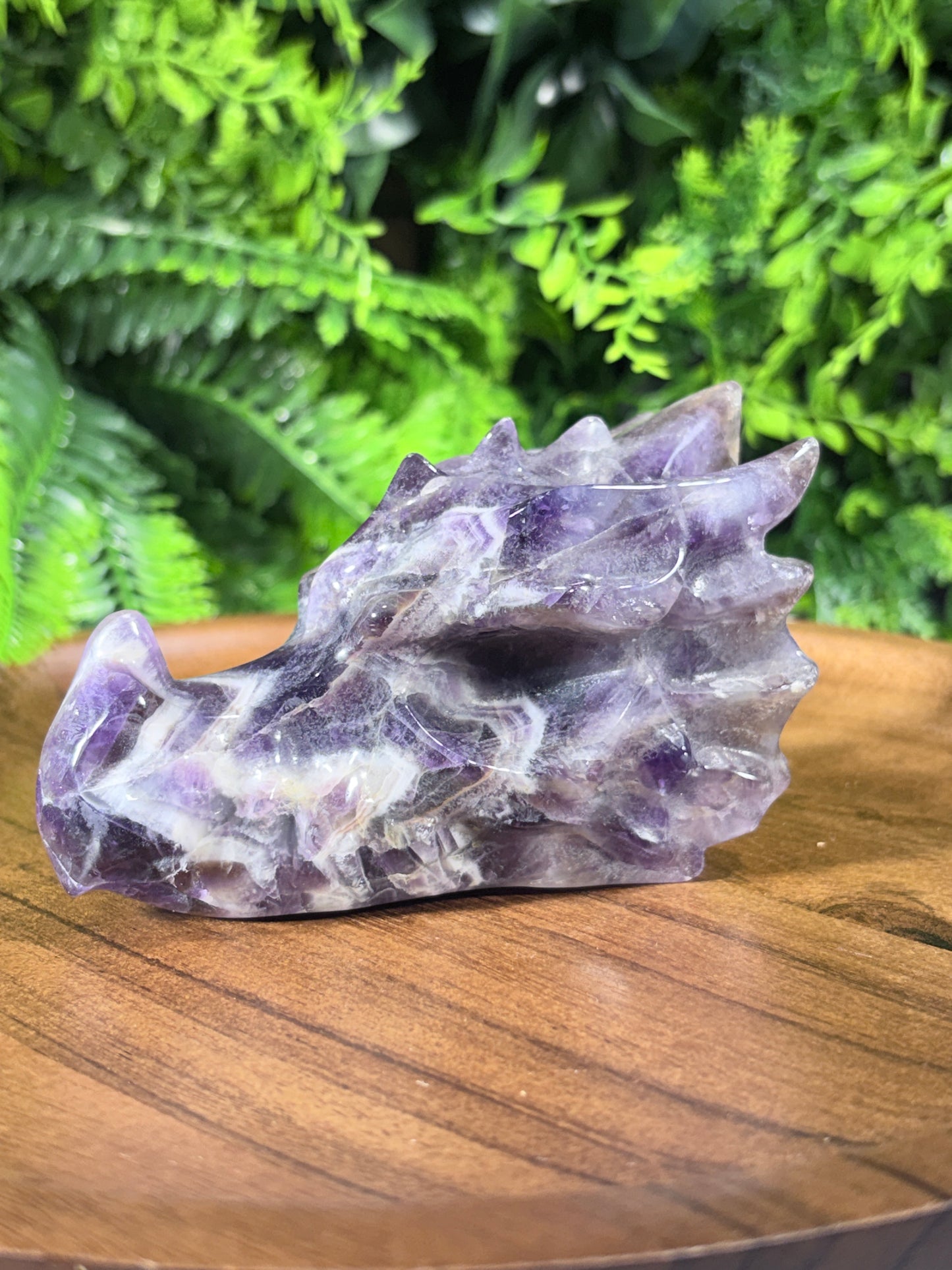Dream Amethyst Dragon Head - Intuition • Protection • Inner Harmony