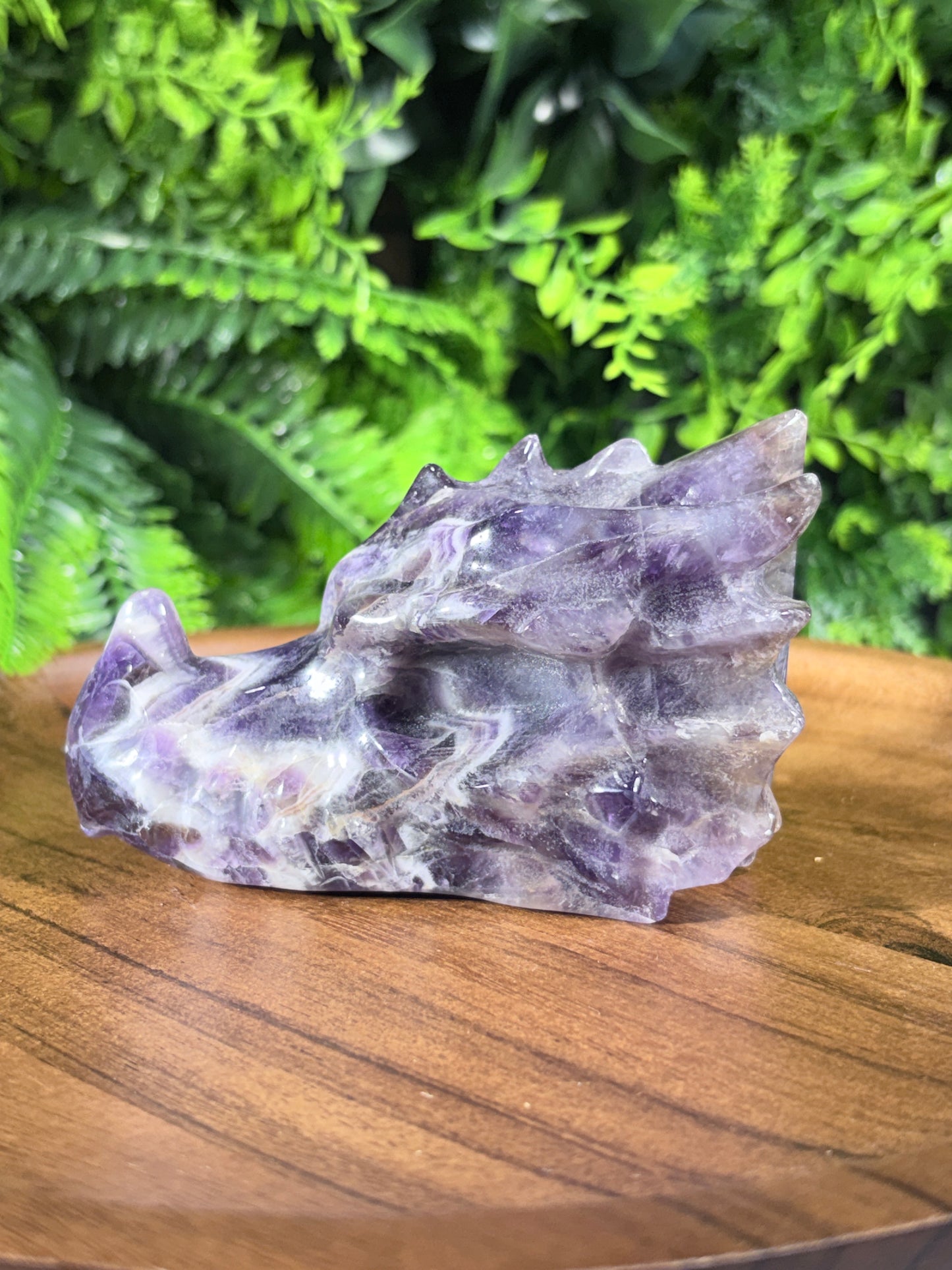 Dream Amethyst Dragon Head - Intuition • Protection • Inner Harmony
