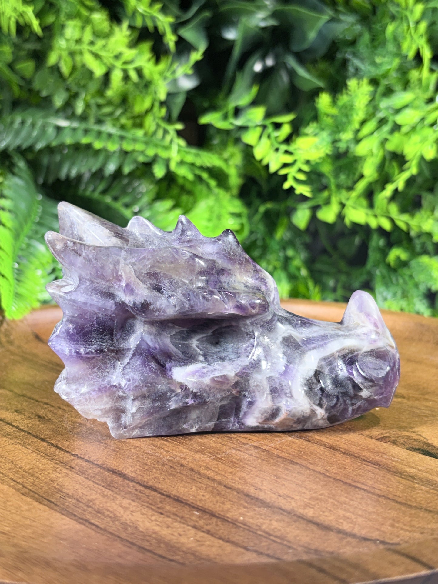 Dream Amethyst Dragon Head - Intuition • Protection • Inner Harmony