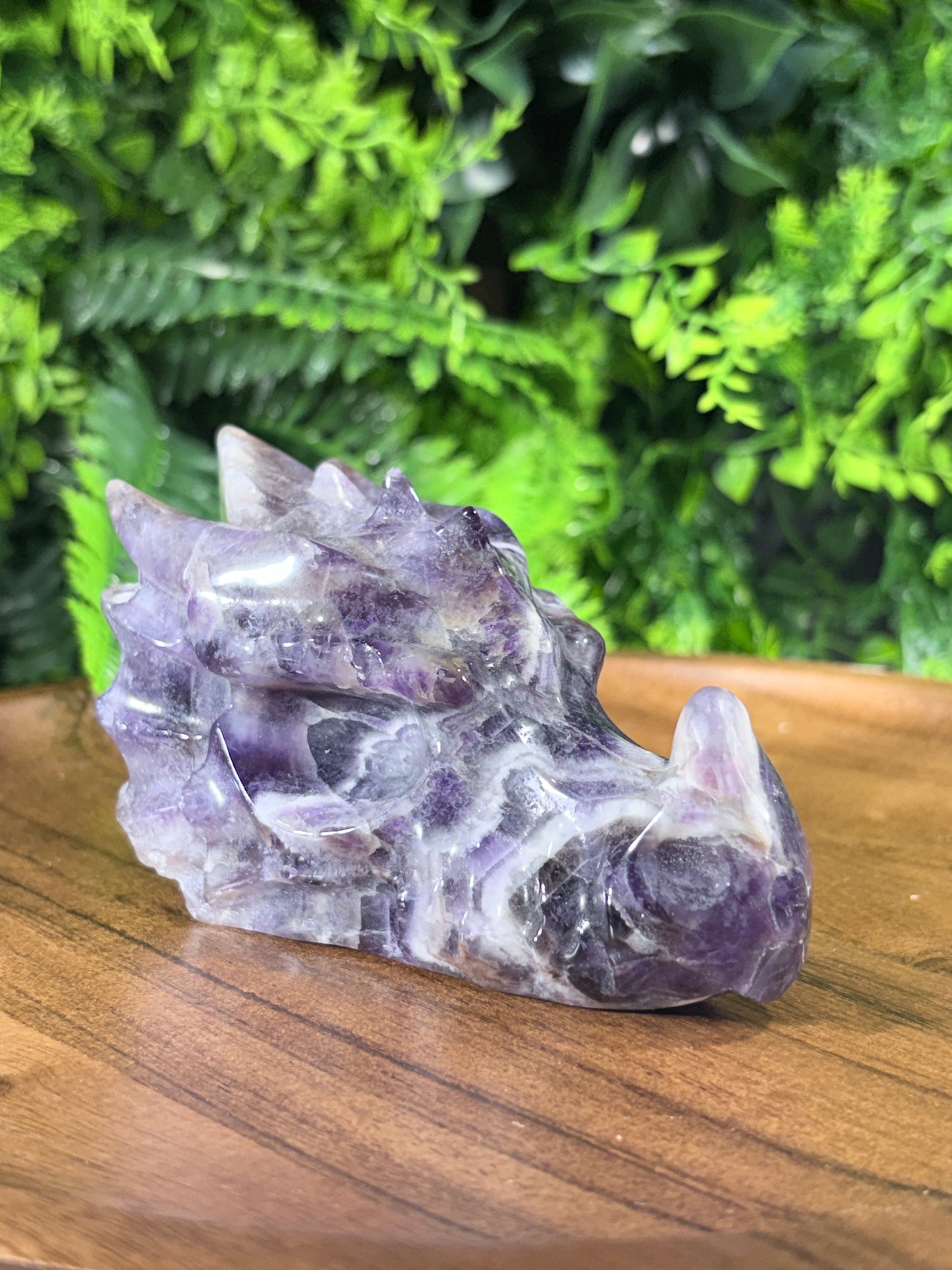 Dream Amethyst Dragon Head - Intuition • Protection • Inner Harmony