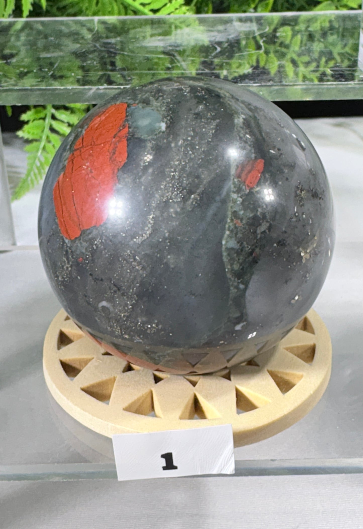 African Bloodstone Spheres - Courage • Vitality • Grounded Strength - Warrior Energy