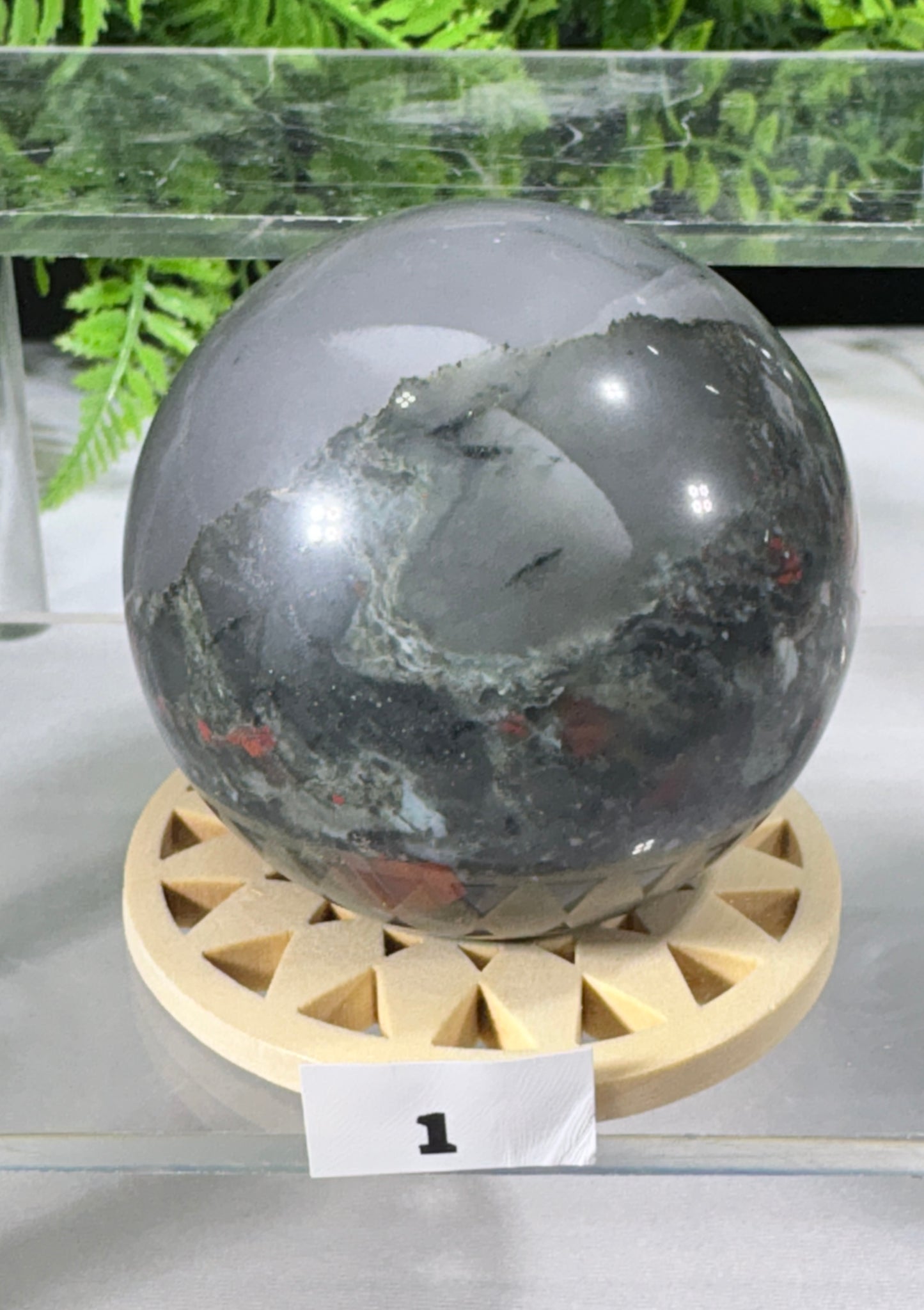 African Bloodstone Spheres - Courage • Vitality • Grounded Strength - Warrior Energy