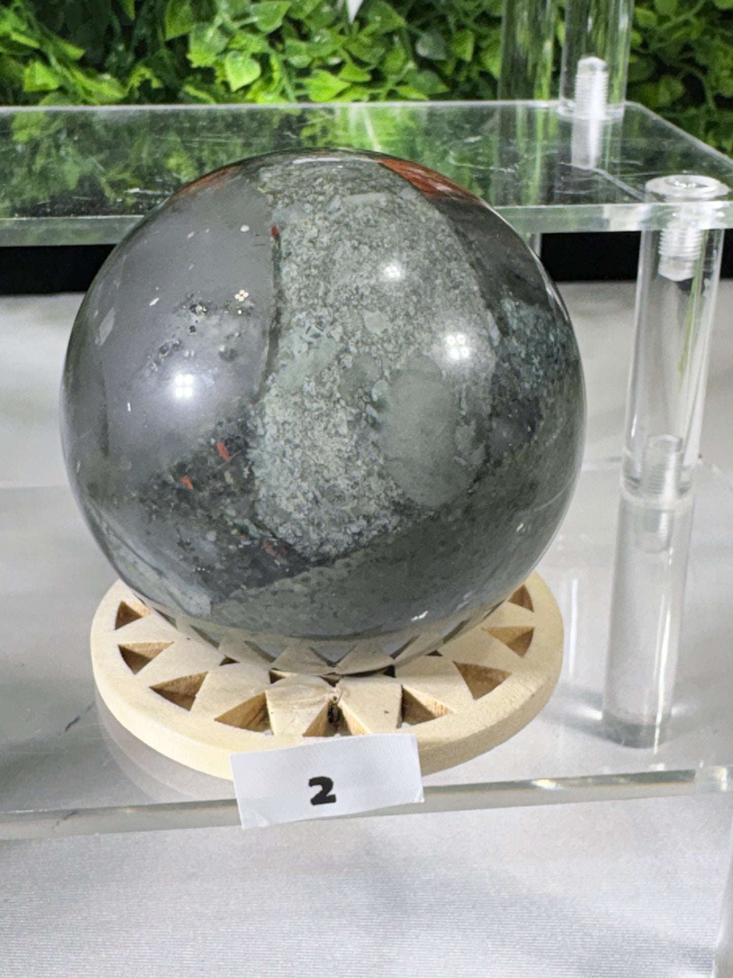 African Bloodstone Spheres - Courage • Vitality • Grounded Strength - Warrior Energy