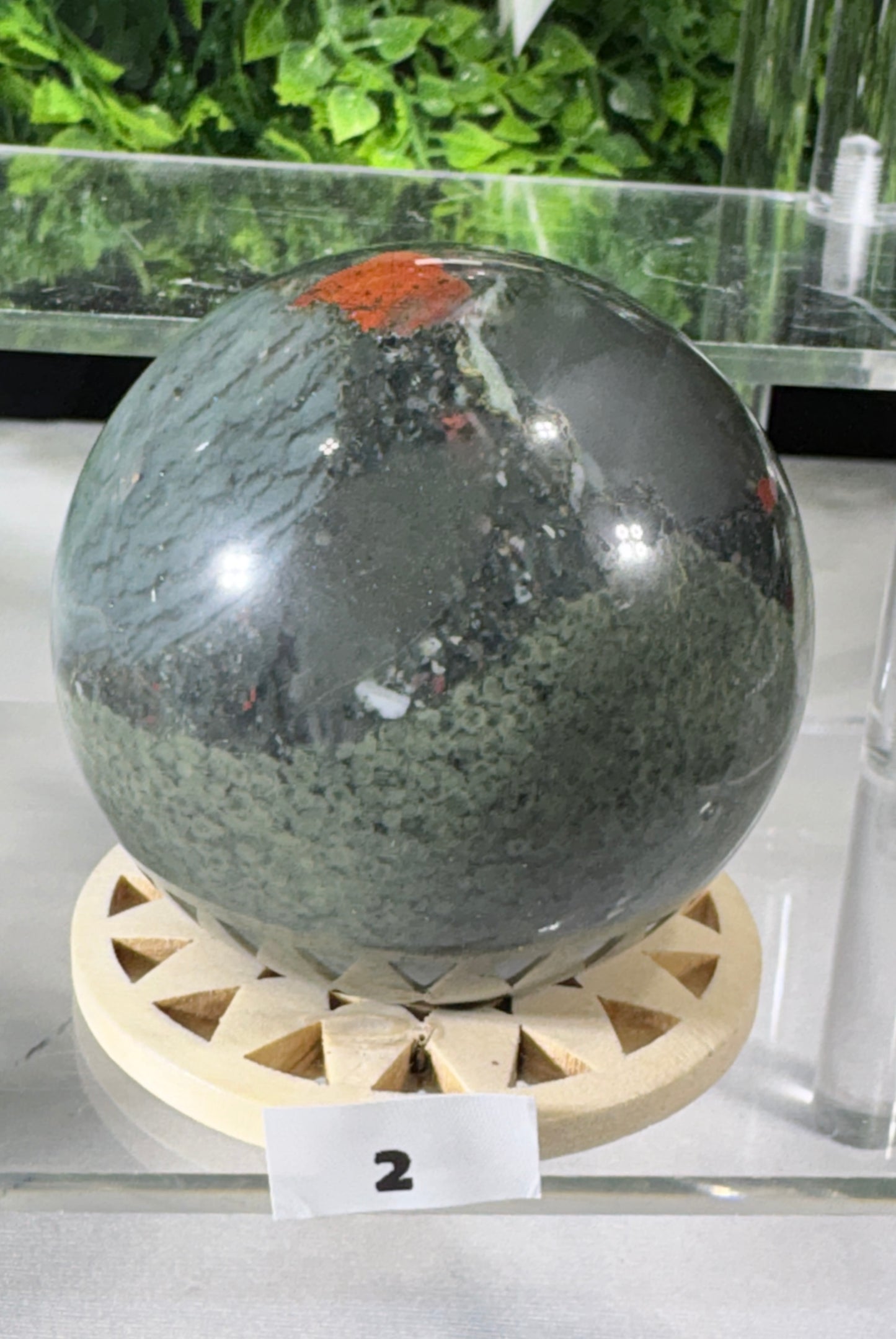 African Bloodstone Spheres - Courage • Vitality • Grounded Strength - Warrior Energy