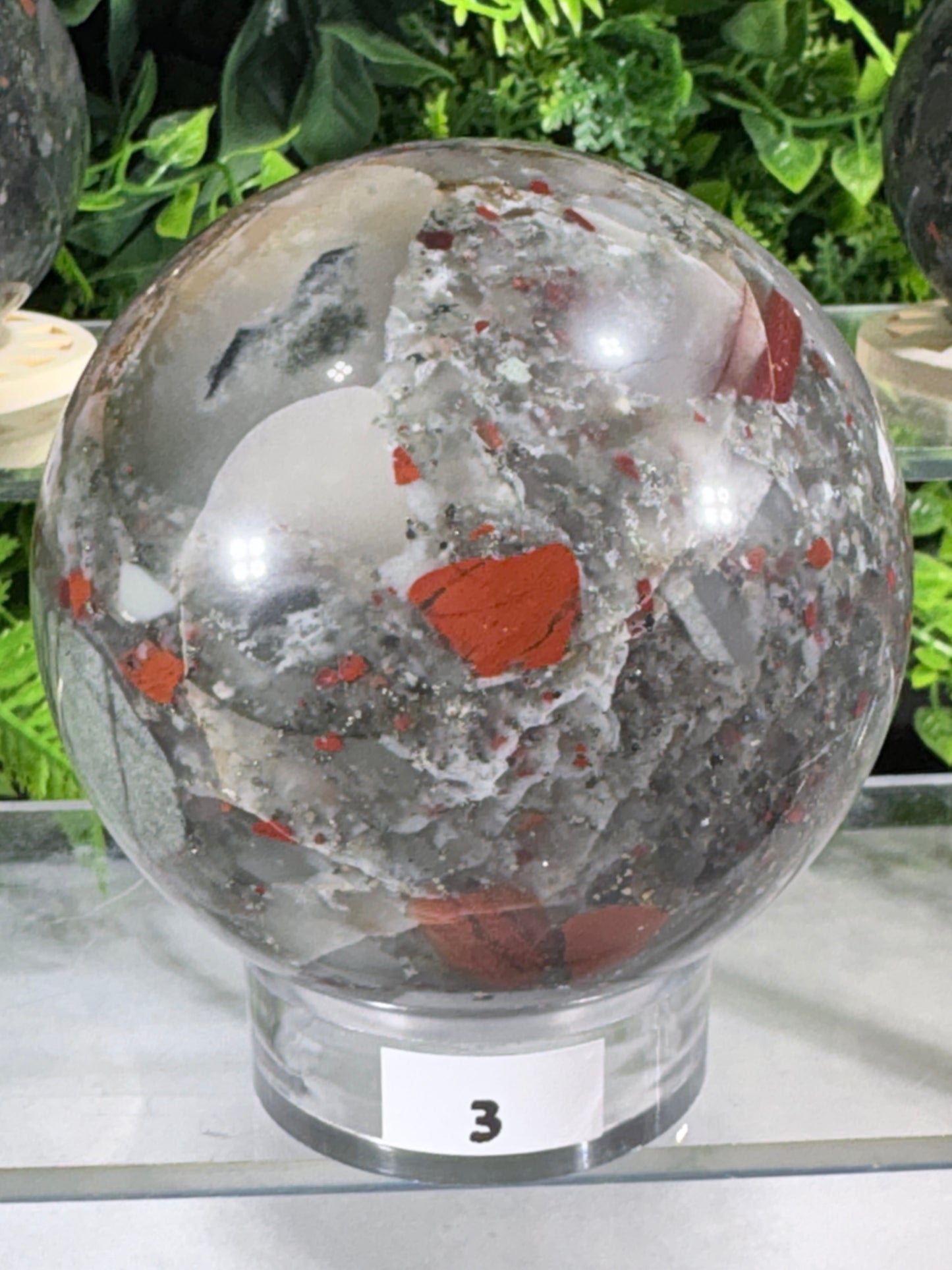 African Bloodstone Spheres - Courage • Vitality • Grounded Strength - Warrior Energy