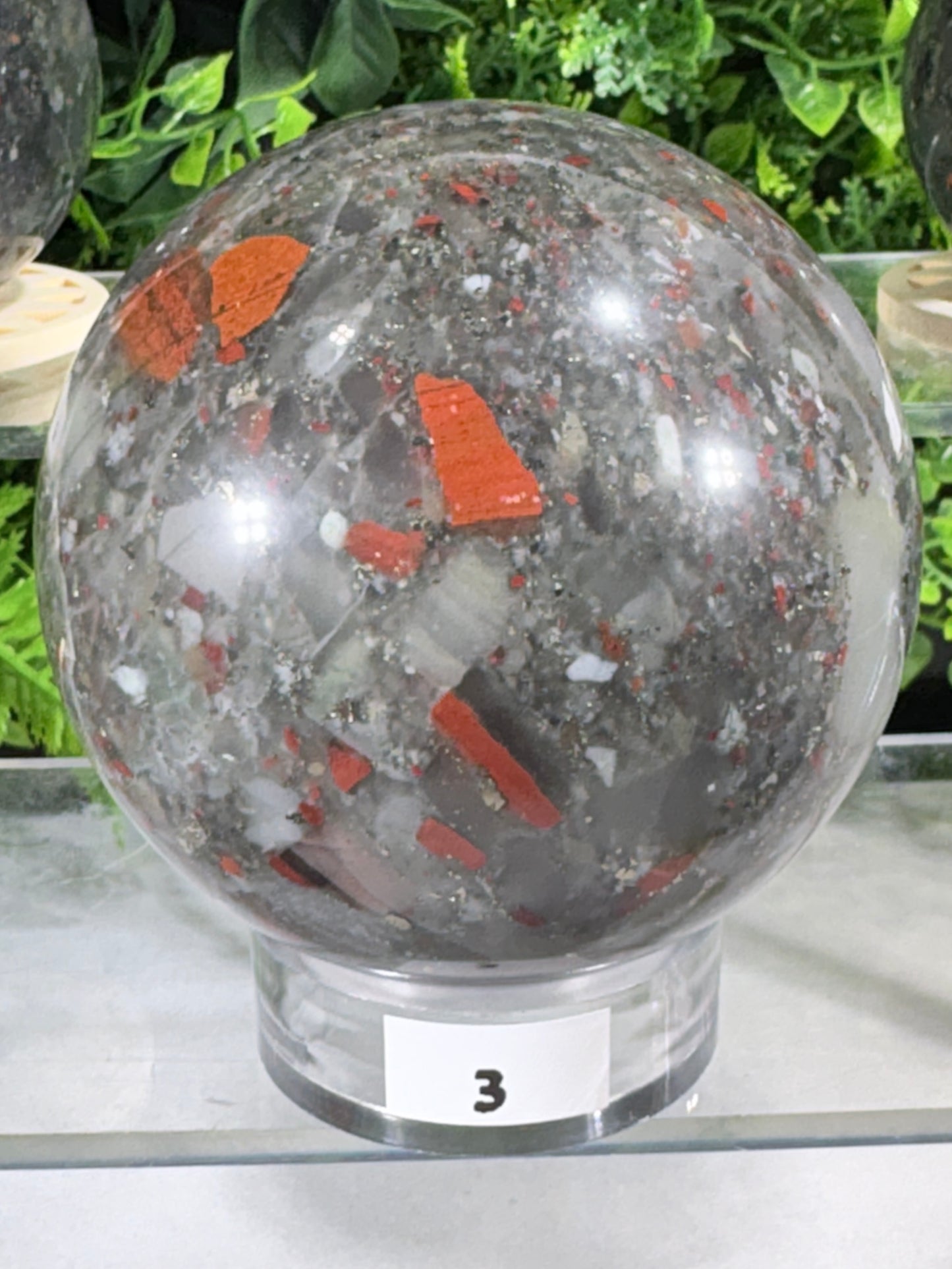 African Bloodstone Spheres - Courage • Vitality • Grounded Strength - Warrior Energy